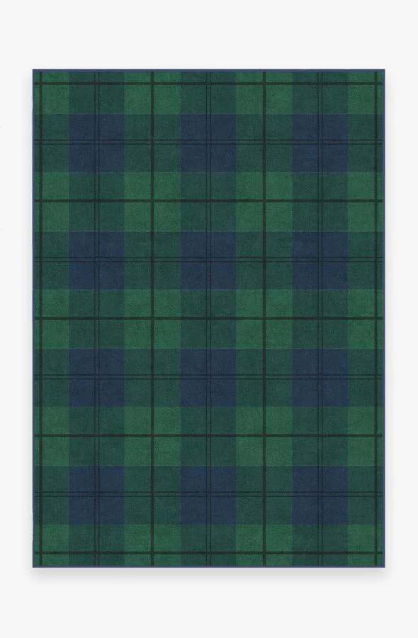 Buffalo Plaid Blackwatch Flatwoven Rug