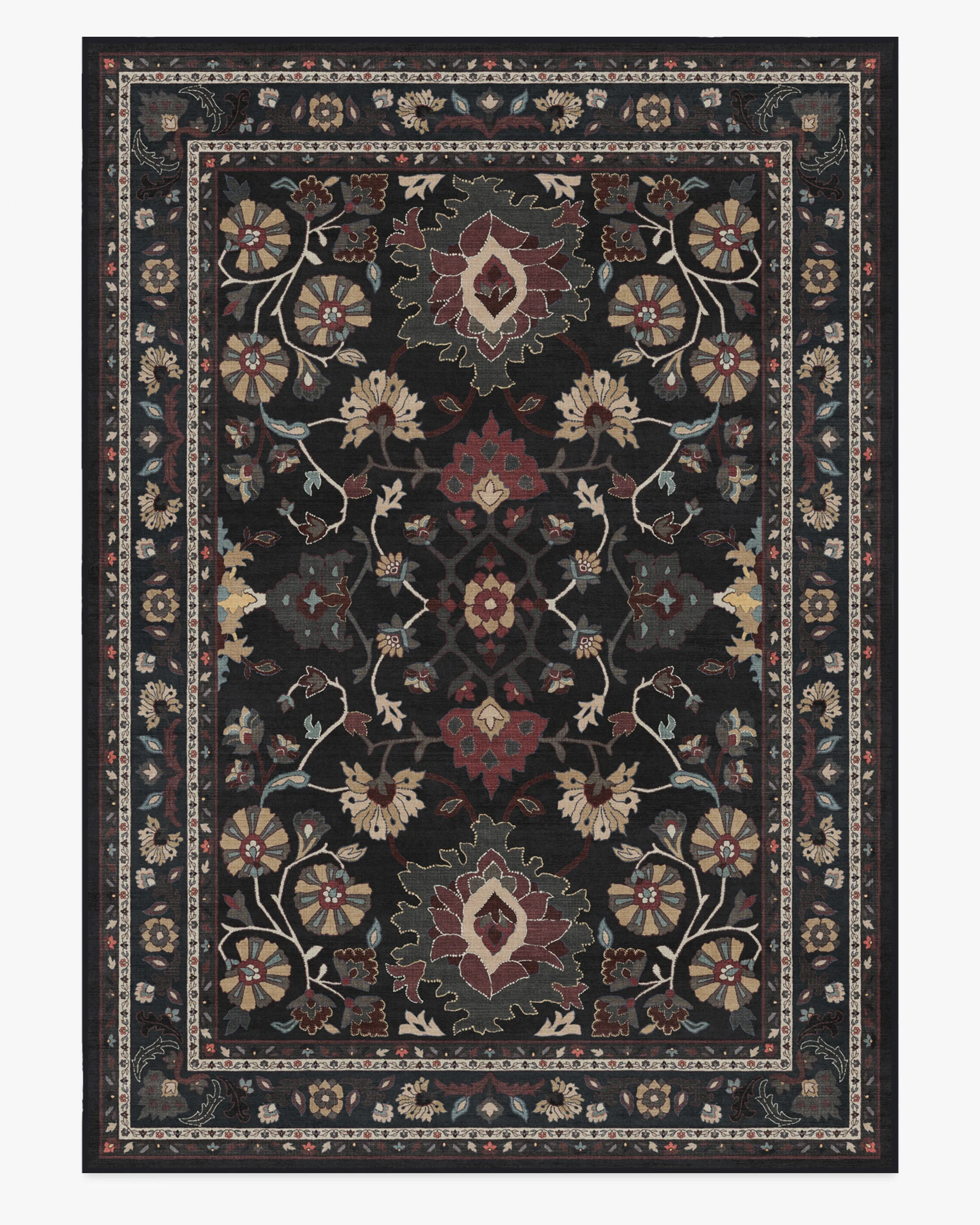 Calabria Black Multicolor Flatwoven Rug - Image 14