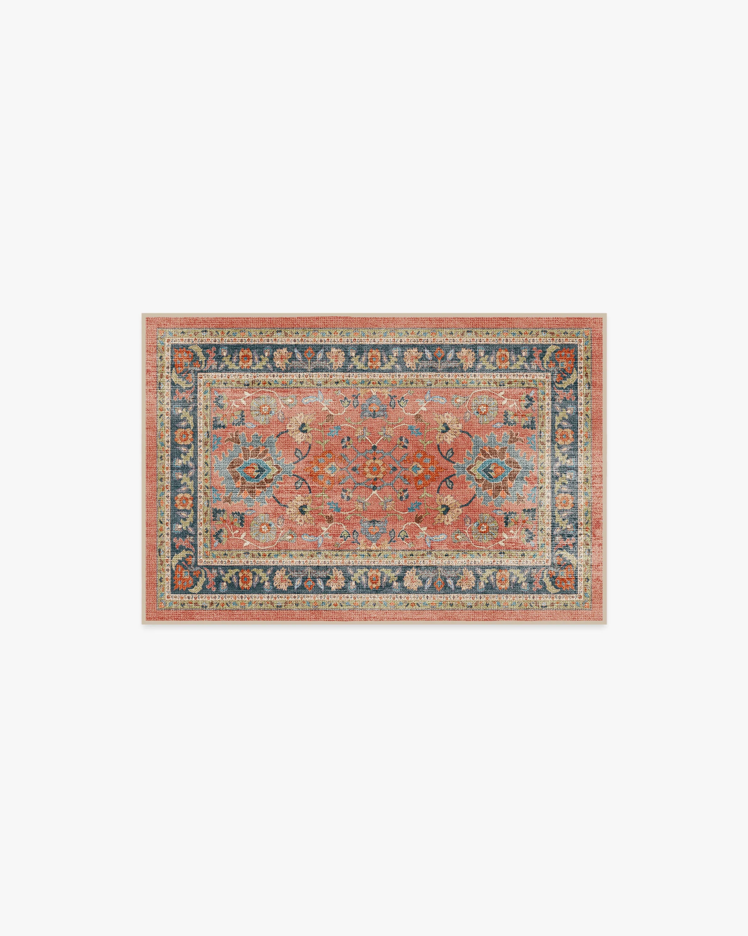 Calabria Coral Multicolor Flatwoven Rug - Image 8