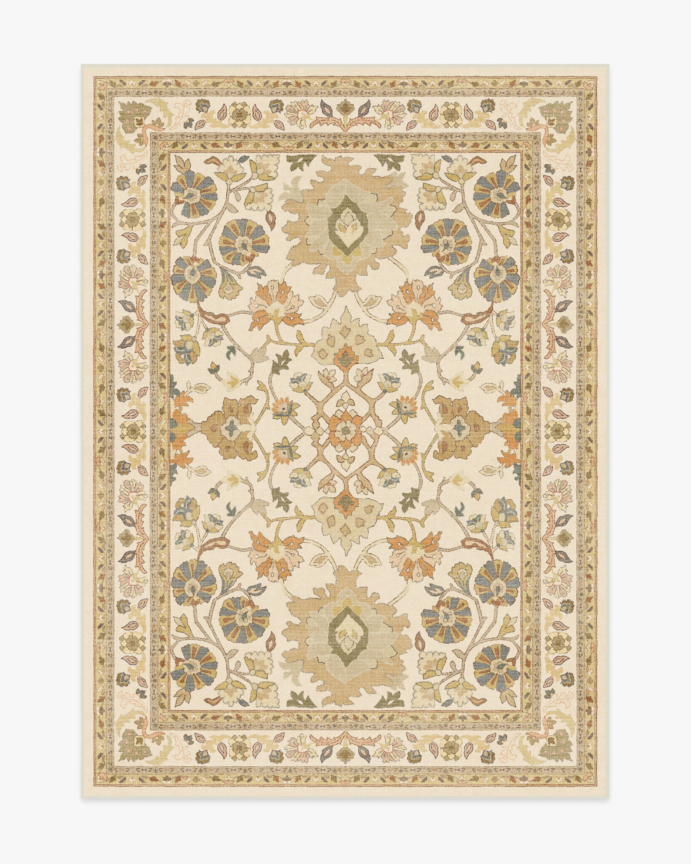 Calabria Cream & Gold Flatwoven Rug