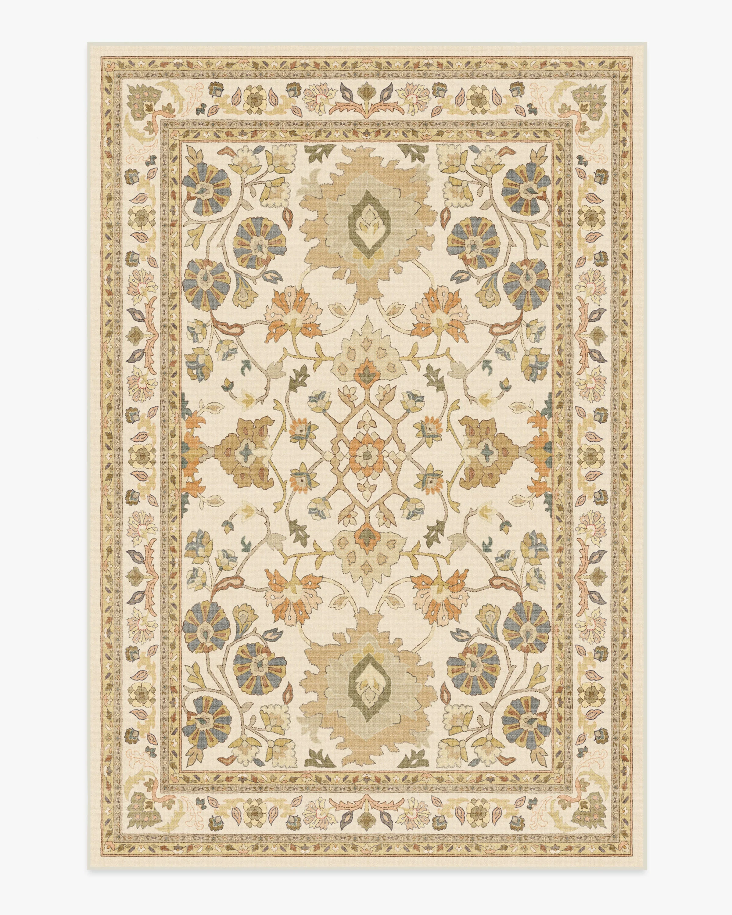 Calabria Cream & Gold Flatwoven Rug - Image 11