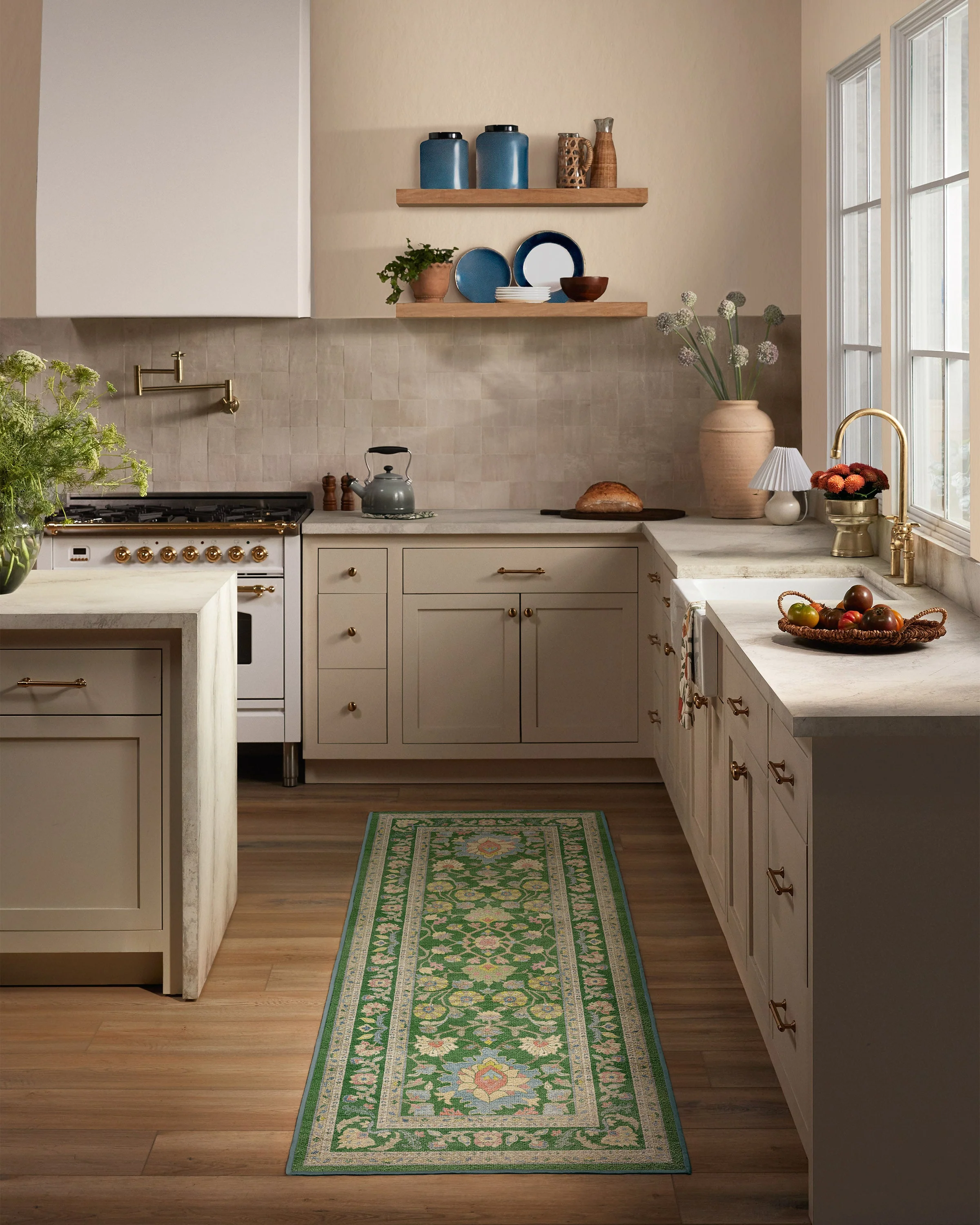 Calabria Green Flatwoven Rug - Image 3