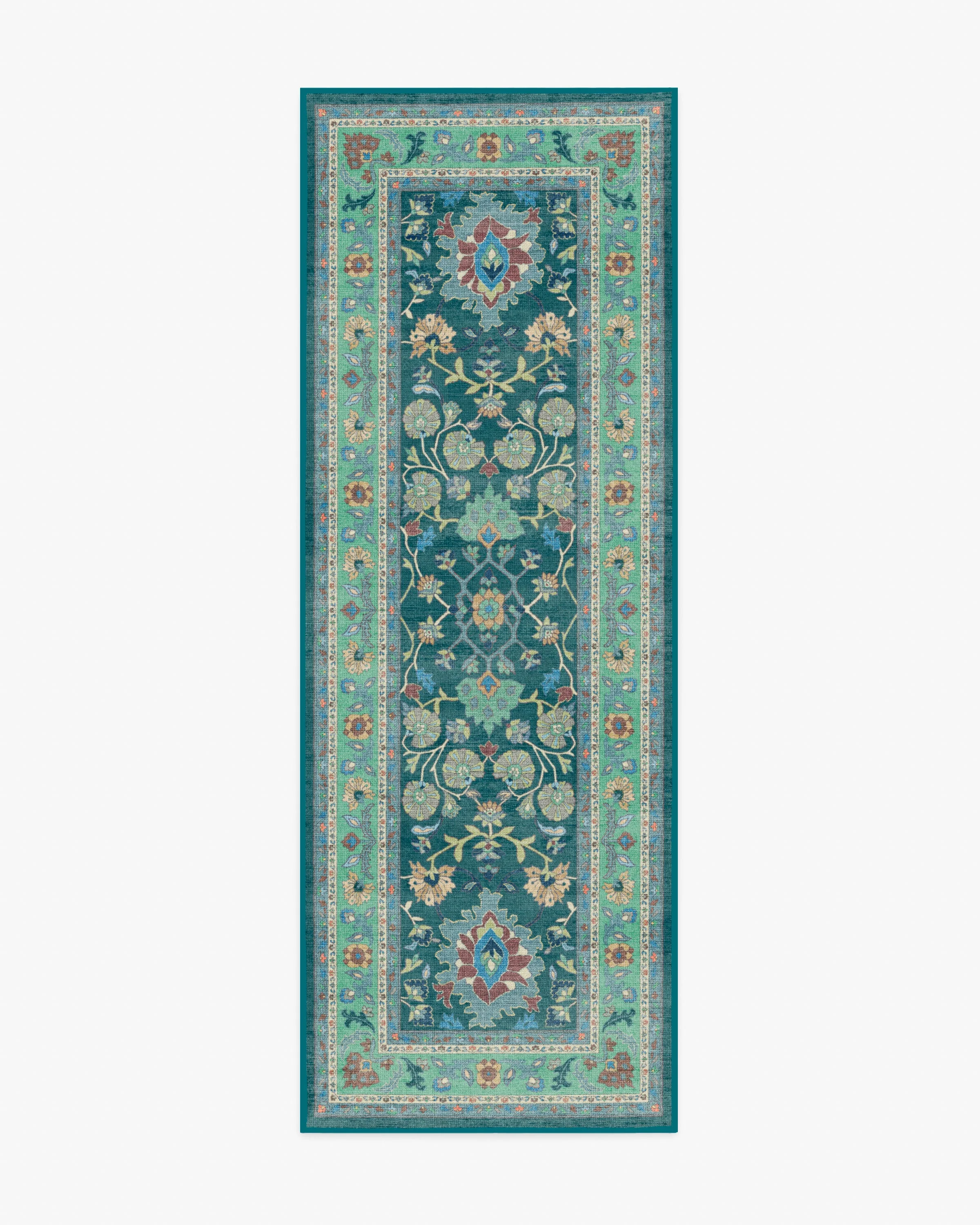Calabria Teal Flatwoven Rug - Image 7