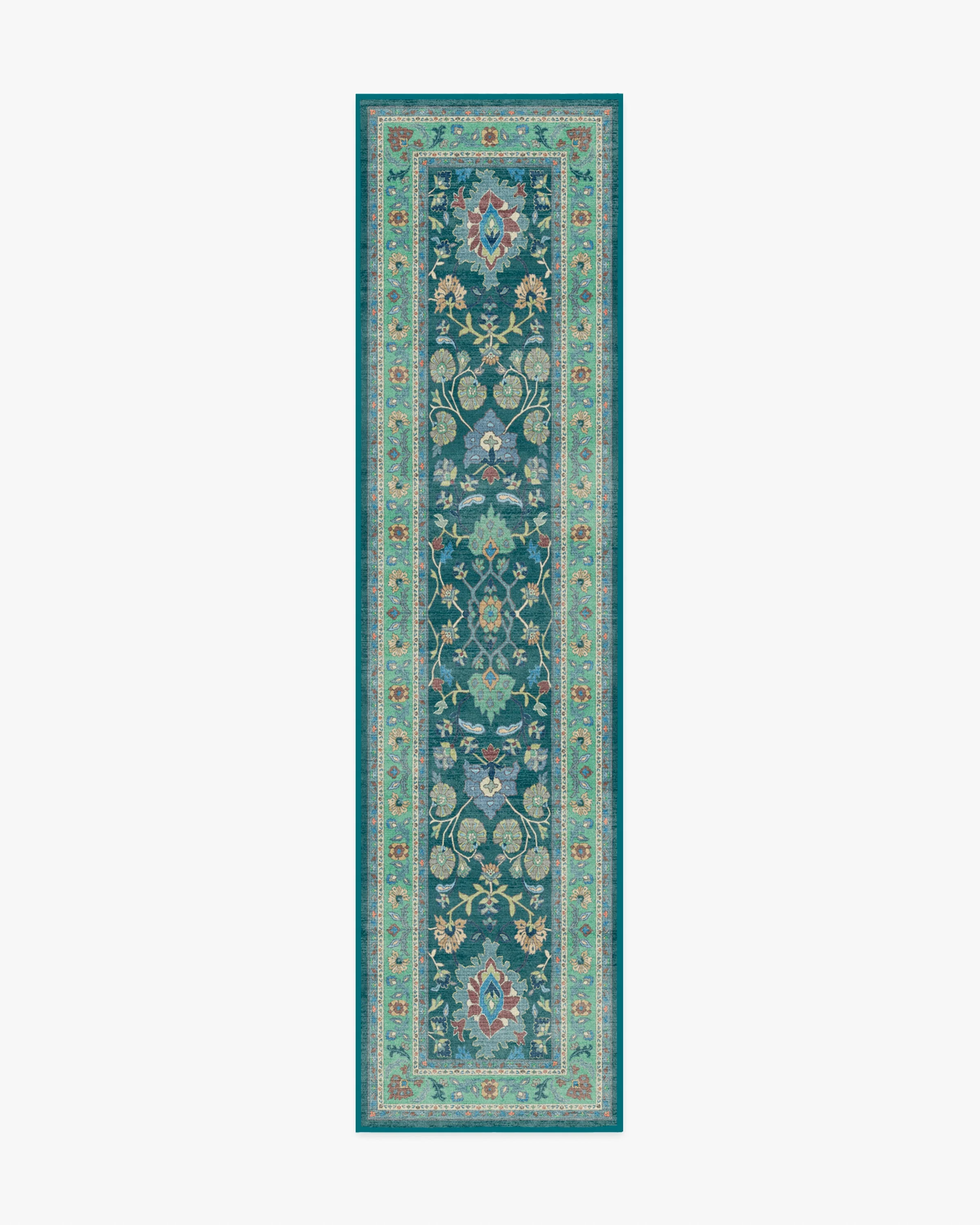 Calabria Teal Flatwoven Rug - Image 8