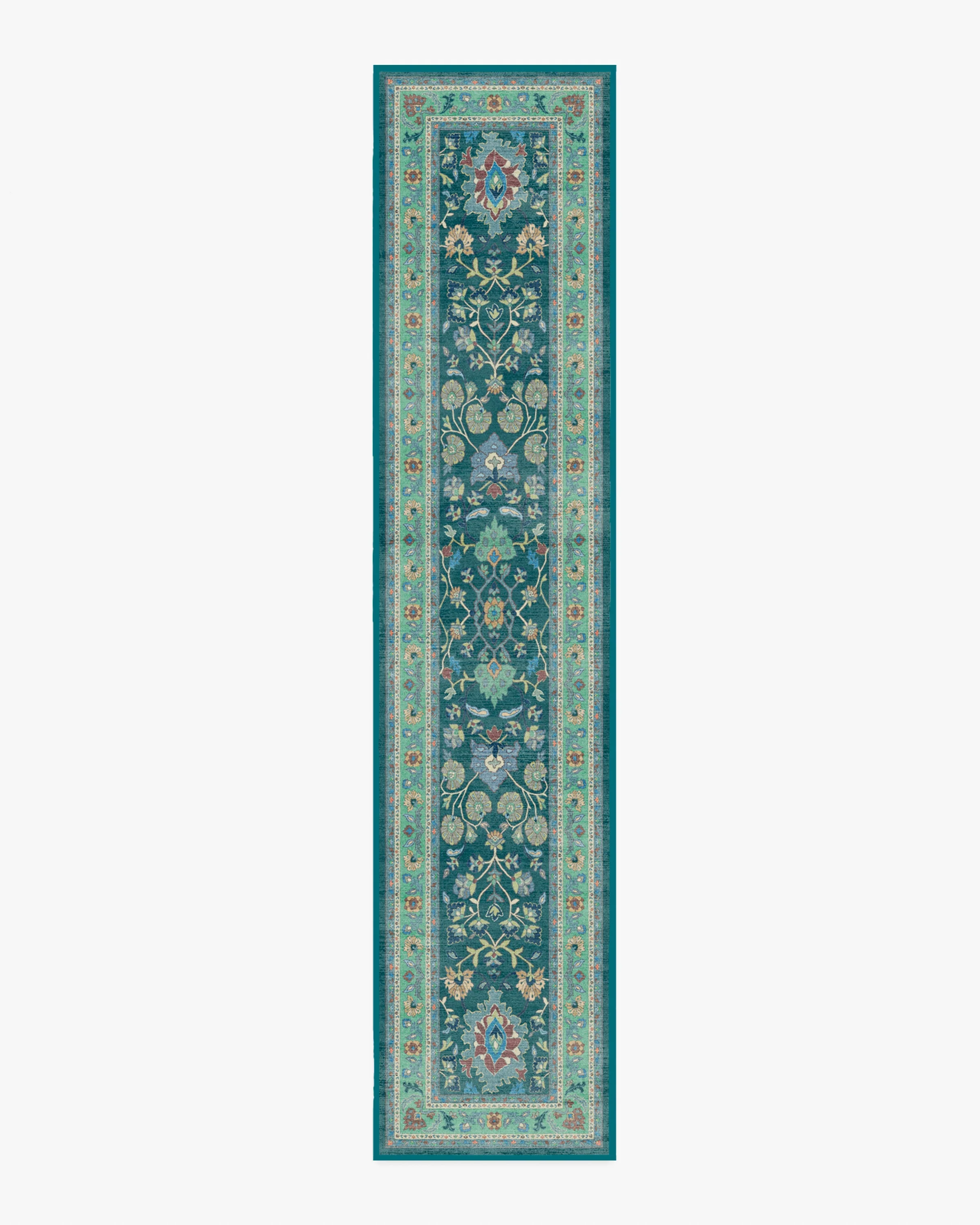 Calabria Teal Flatwoven Rug - Image 9