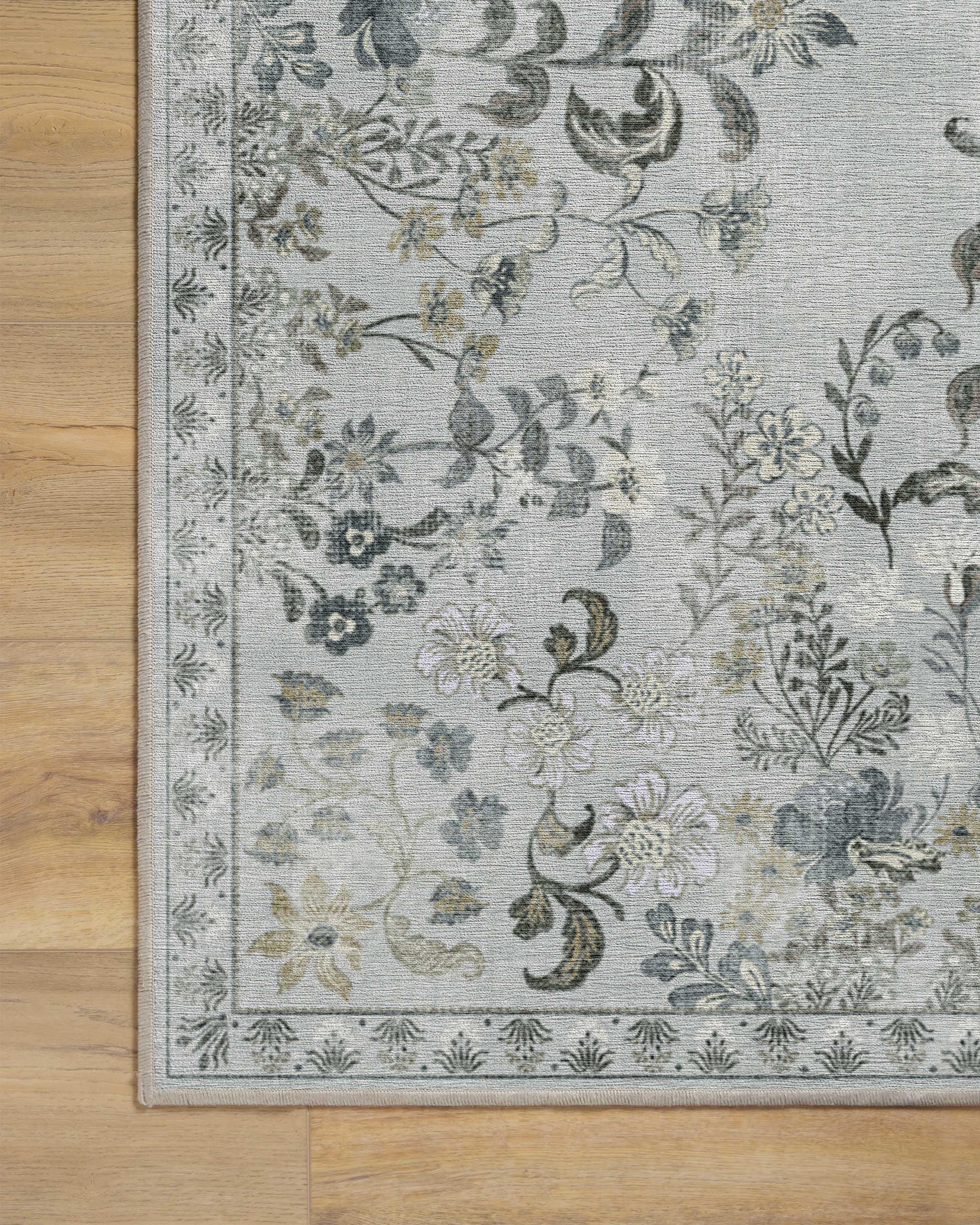 Calla Stone Grey Flatwoven Rug - Image 14
