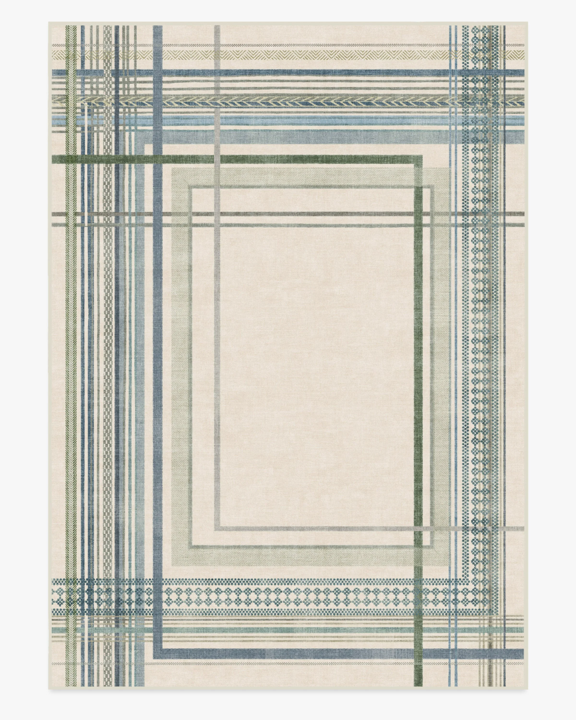 Callie Blue & Green Rug - Image 5