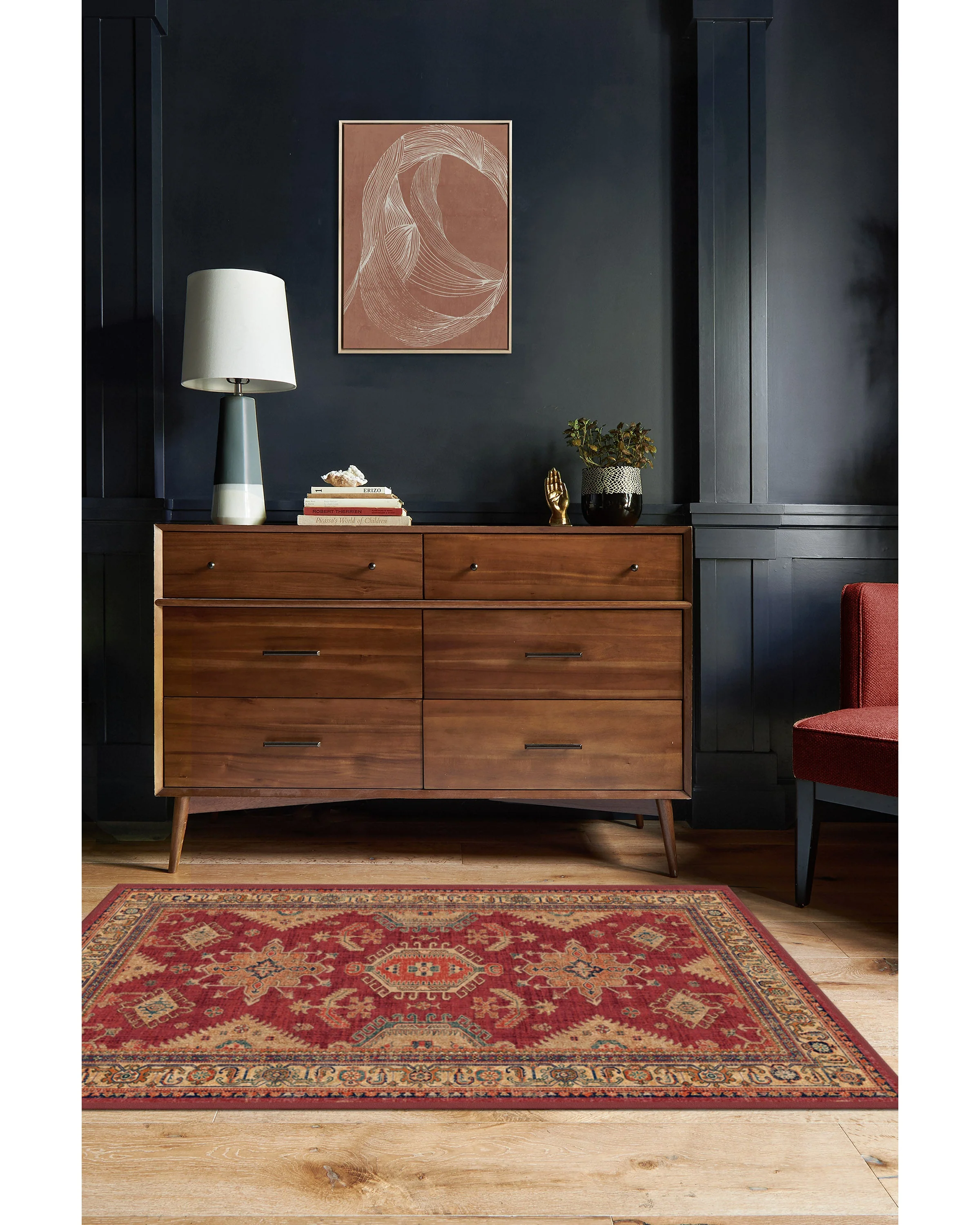Cambria Ruby Flatwoven Rug - Image 6