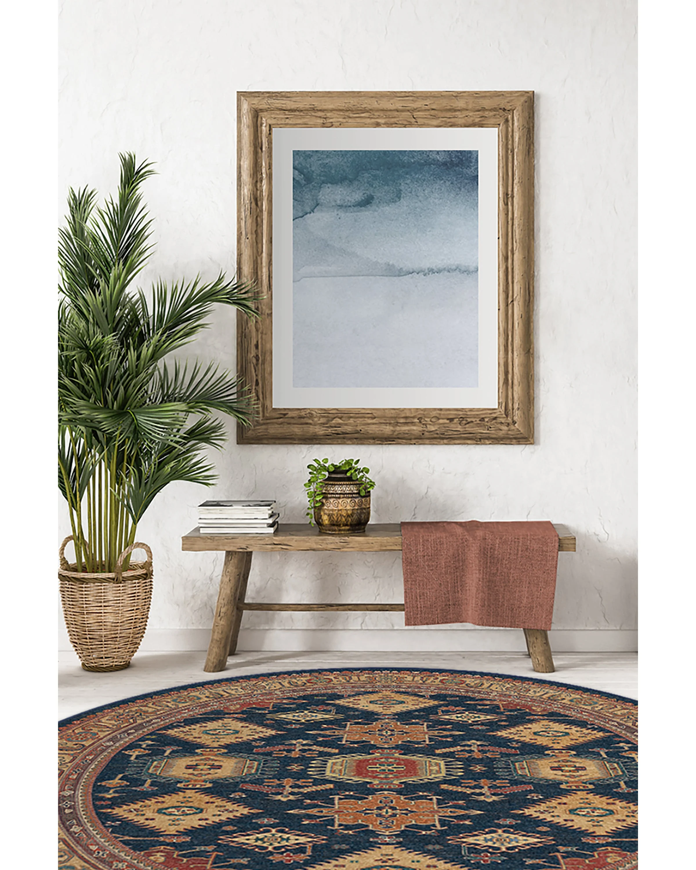 Cambria Sapphire Flatwoven Rug - Image 7