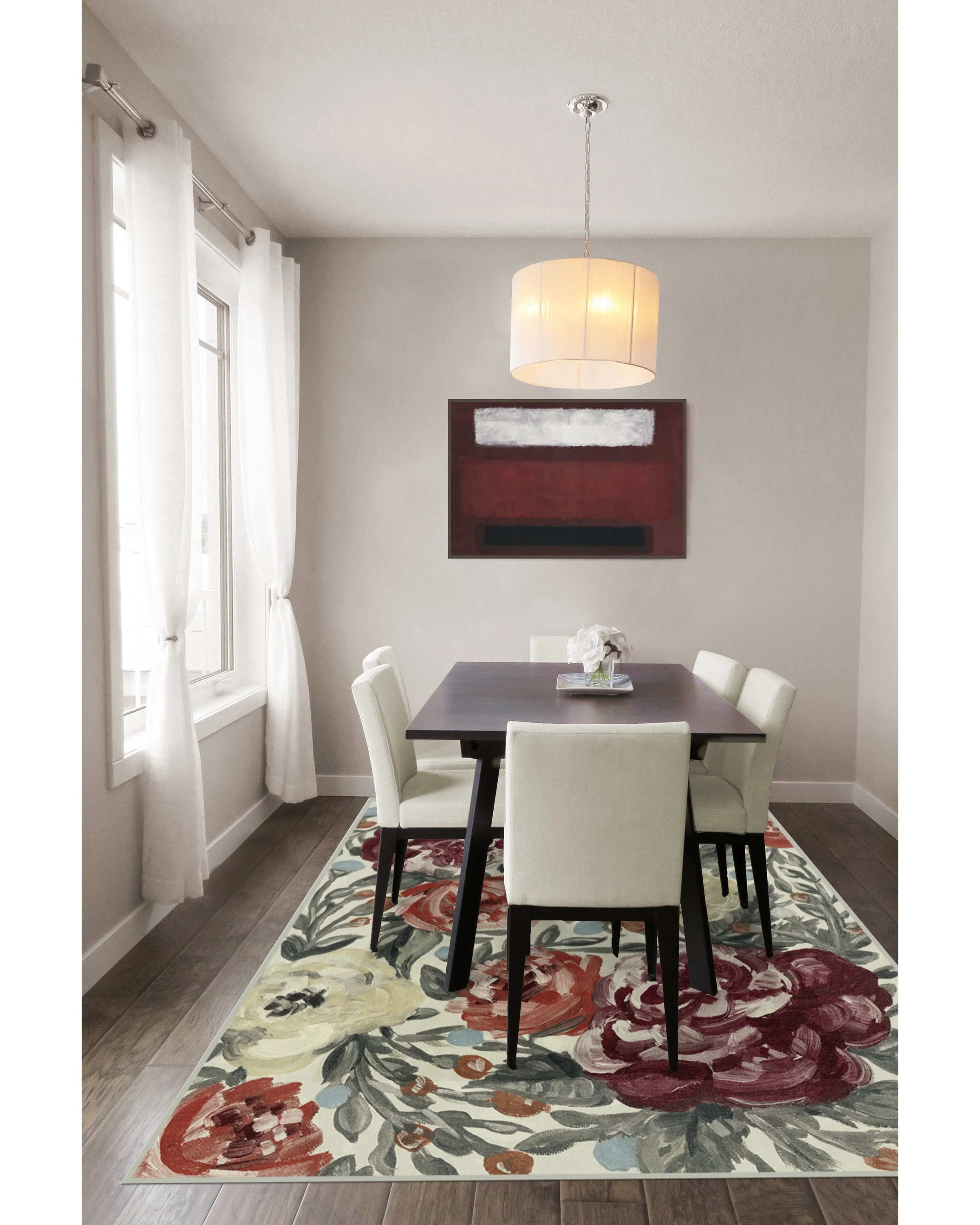 Camellia Currant Flatwoven Rug - Image 3