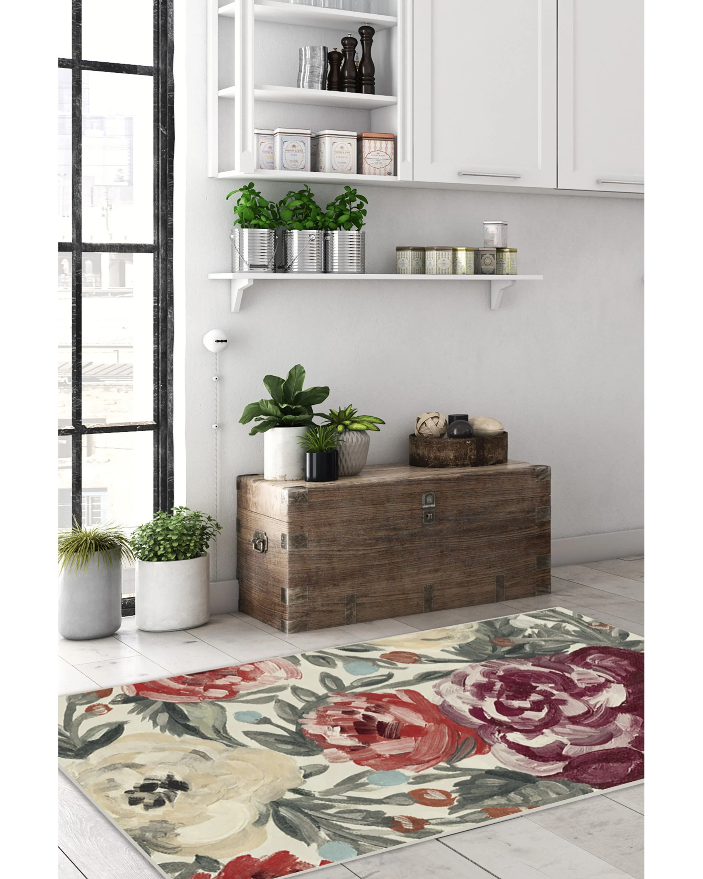 Camellia Currant Flatwoven Rug - Image 6