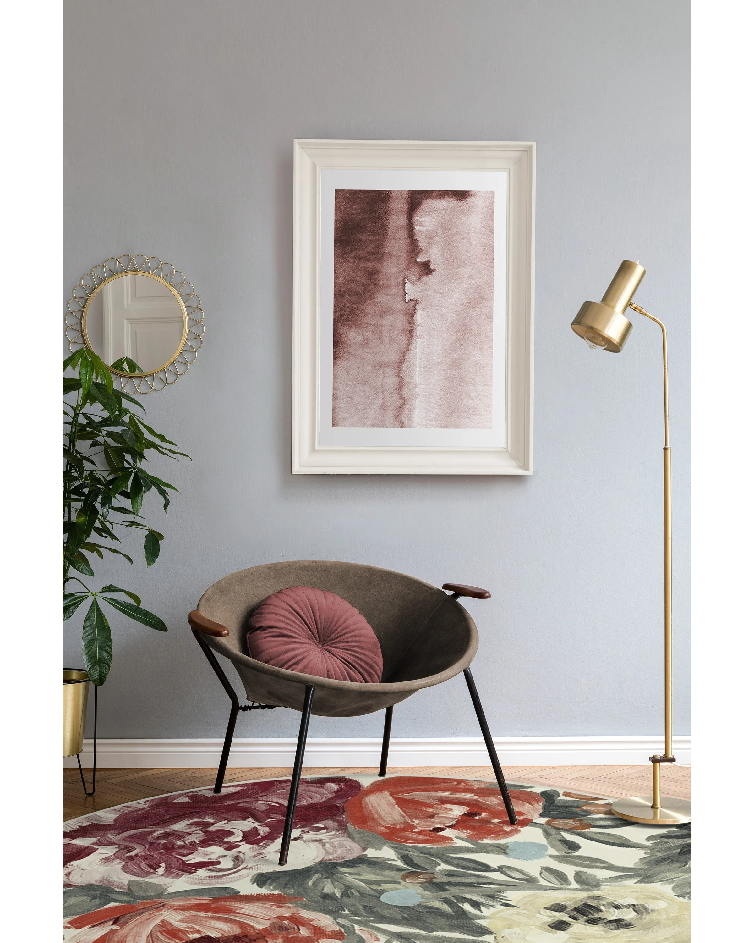 Camellia Currant Flatwoven Rug - Image 7