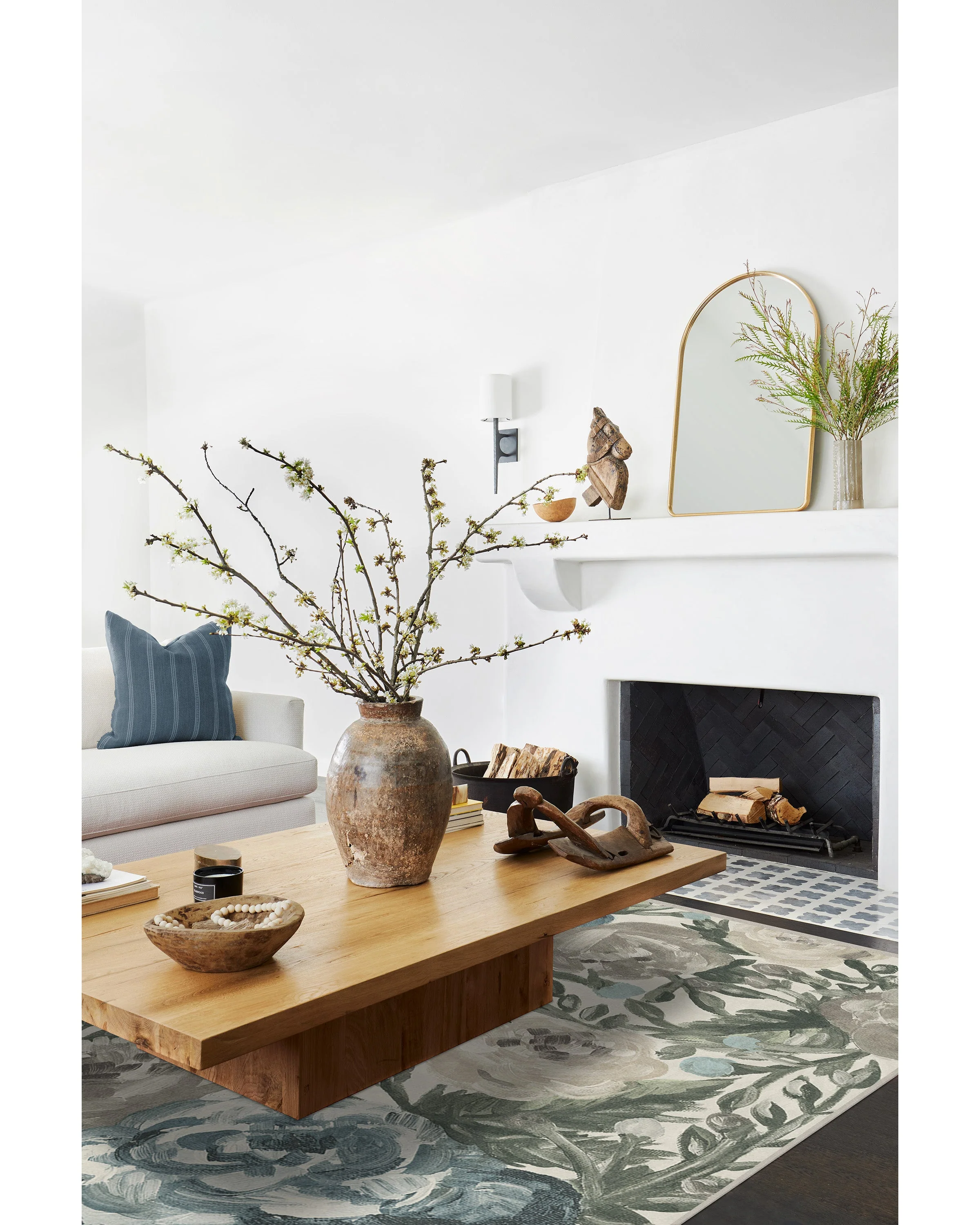 Camellia Jade Flatwoven Rug - Image 3