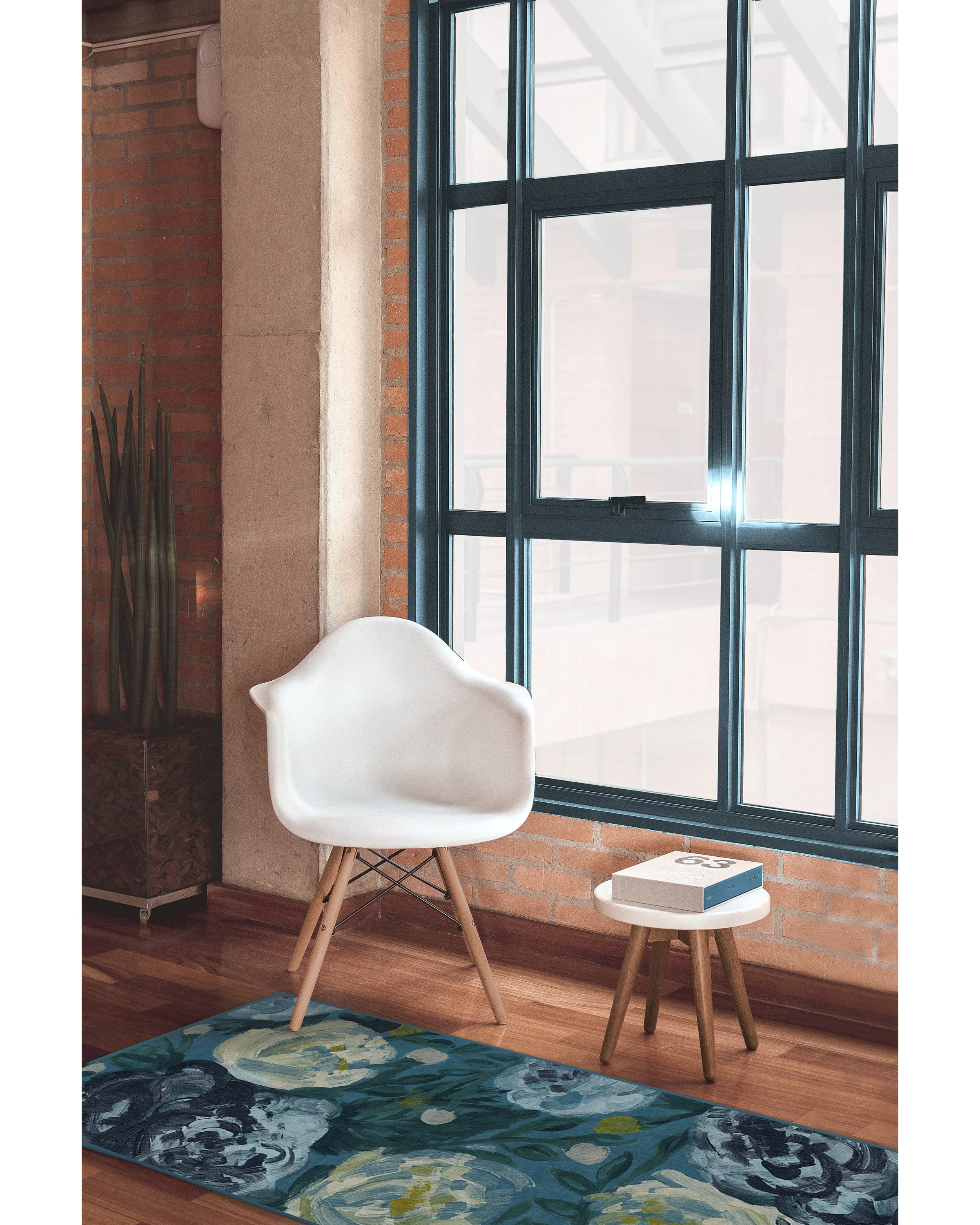 Camellia Midnight Flatwoven Rug - Image 4