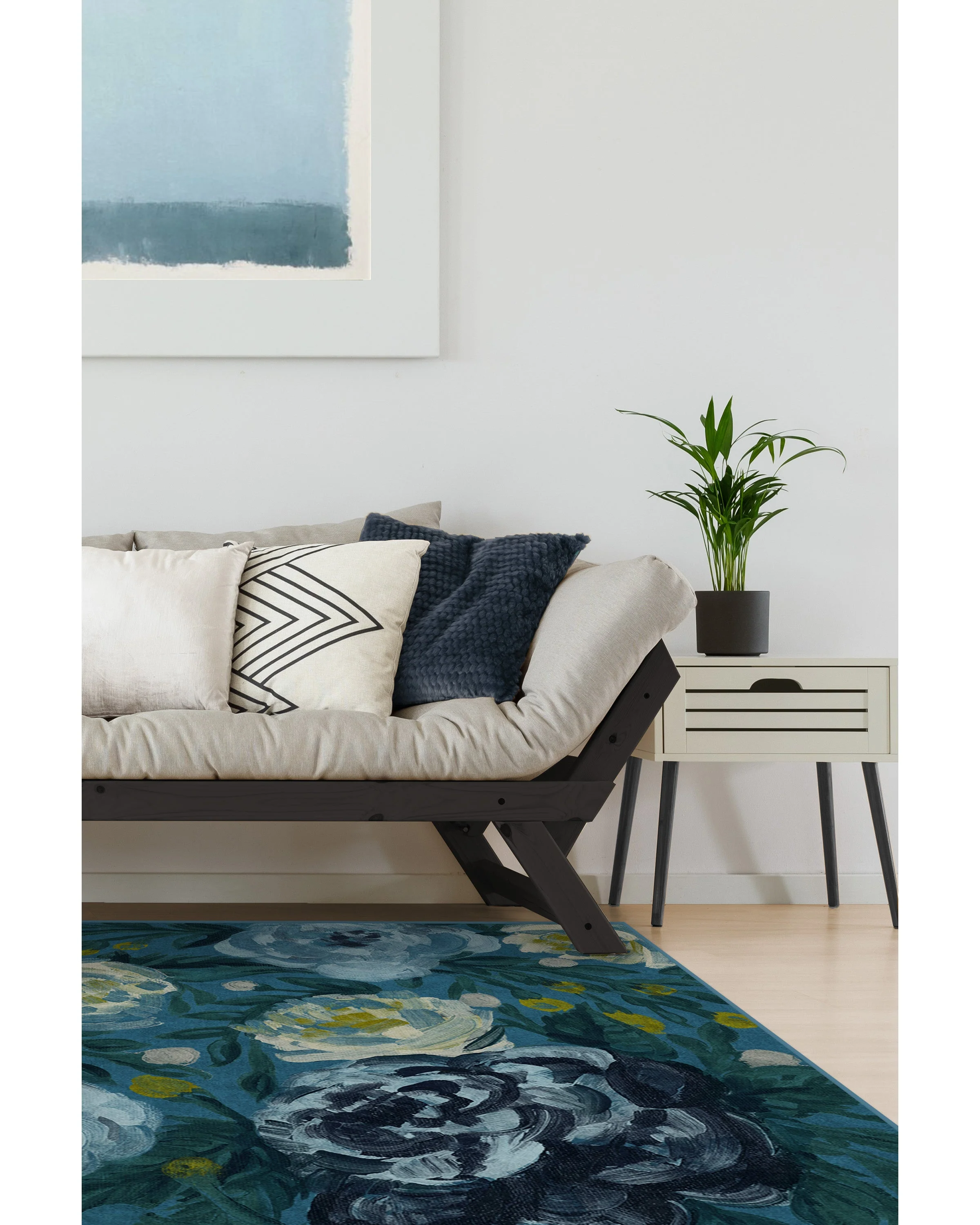 Camellia Midnight Flatwoven Rug - Image 8