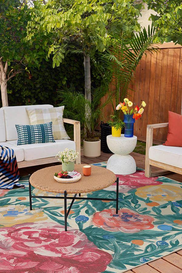 Camellia Multicolor Outdoor Rug - Image 3