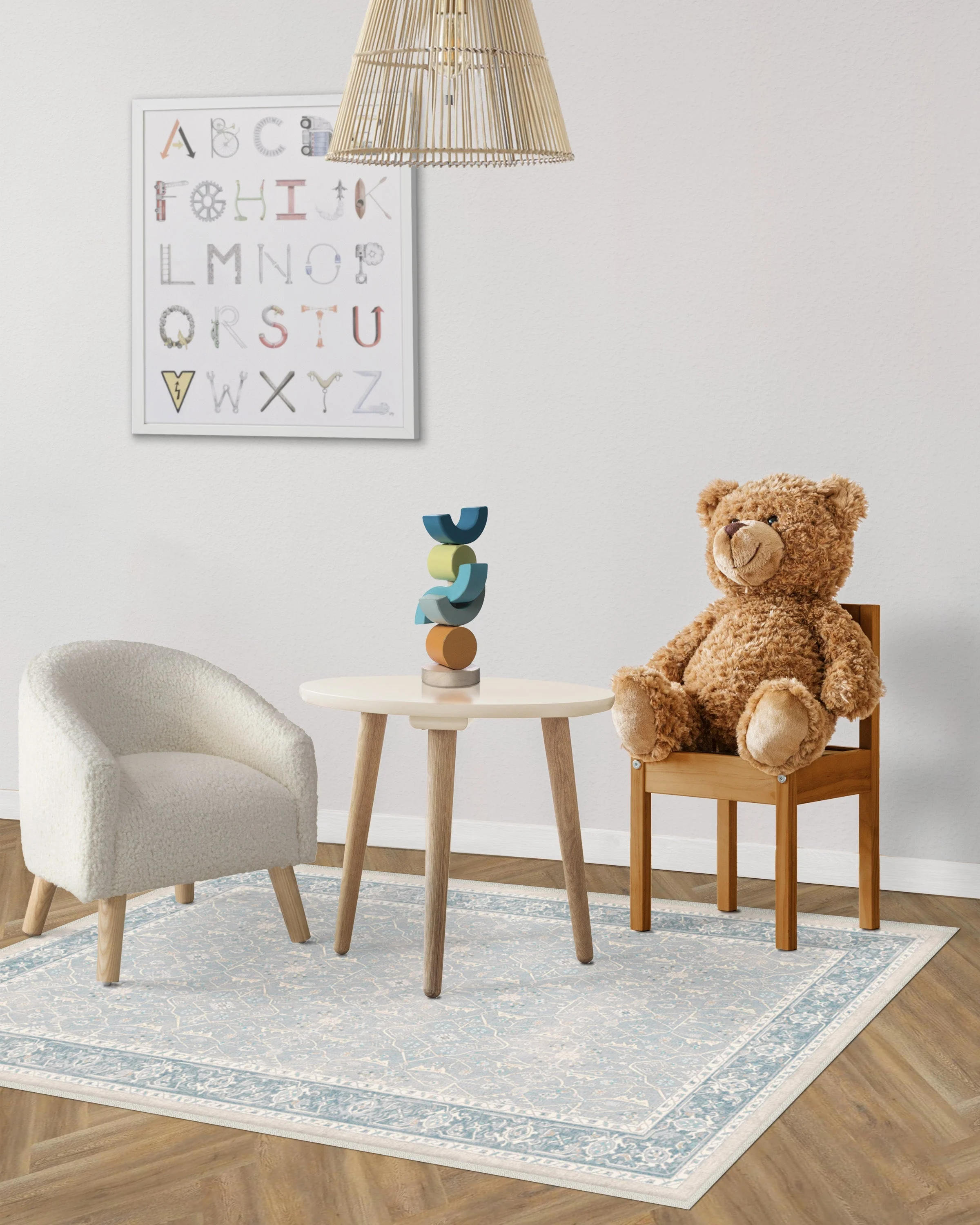 Celestine Soft Blue Rug - Image 19