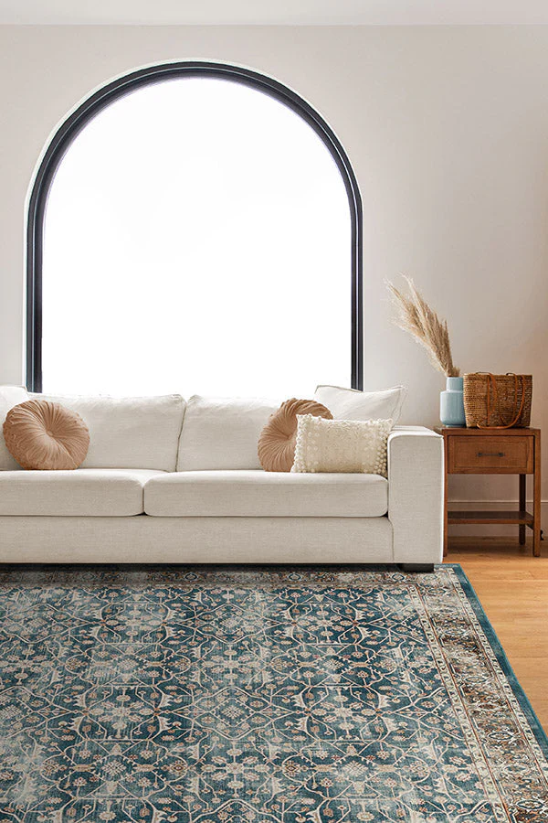 Celestine Teal Blue Rug - Image 21