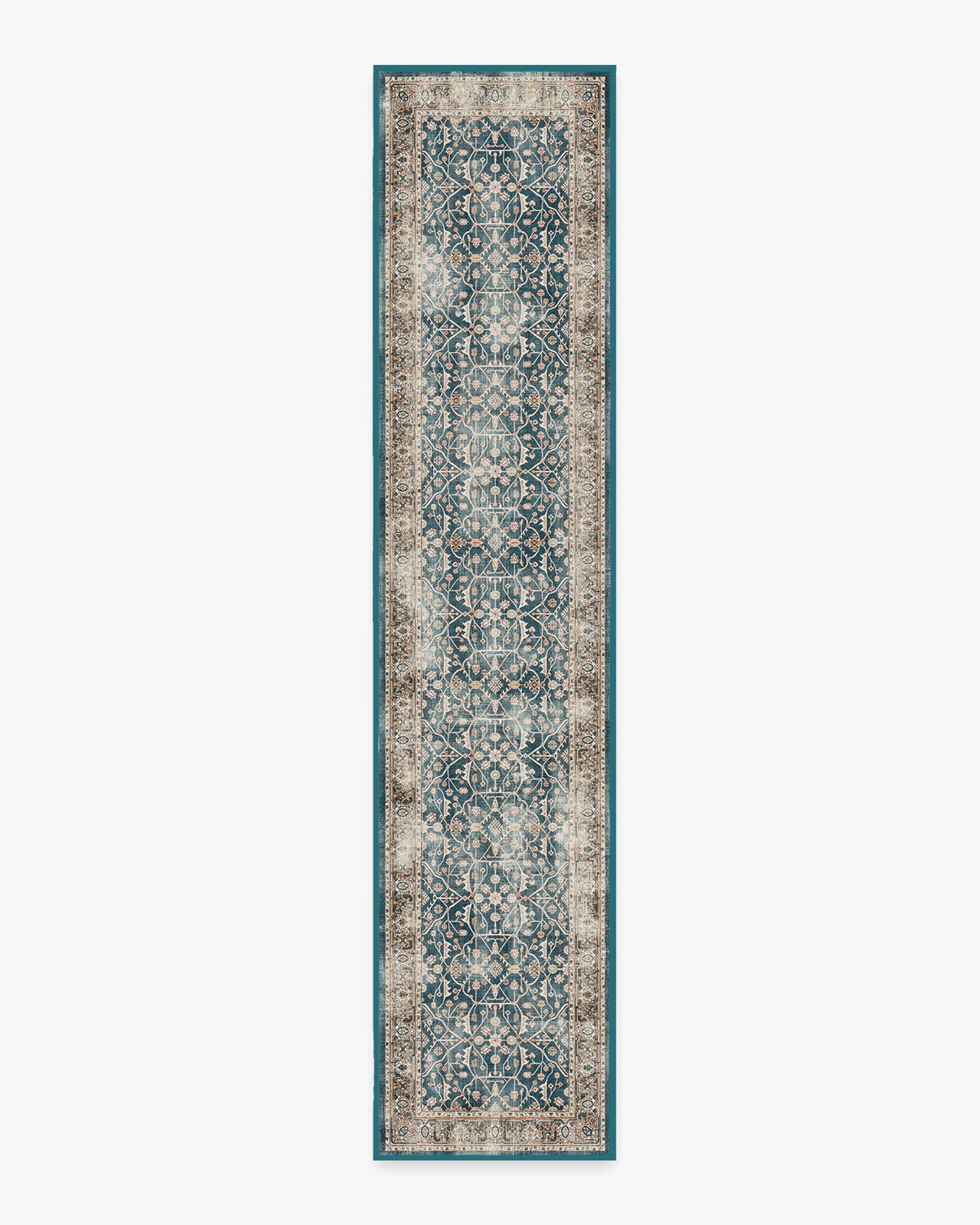 Celestine Teal Blue Rug - Image 5