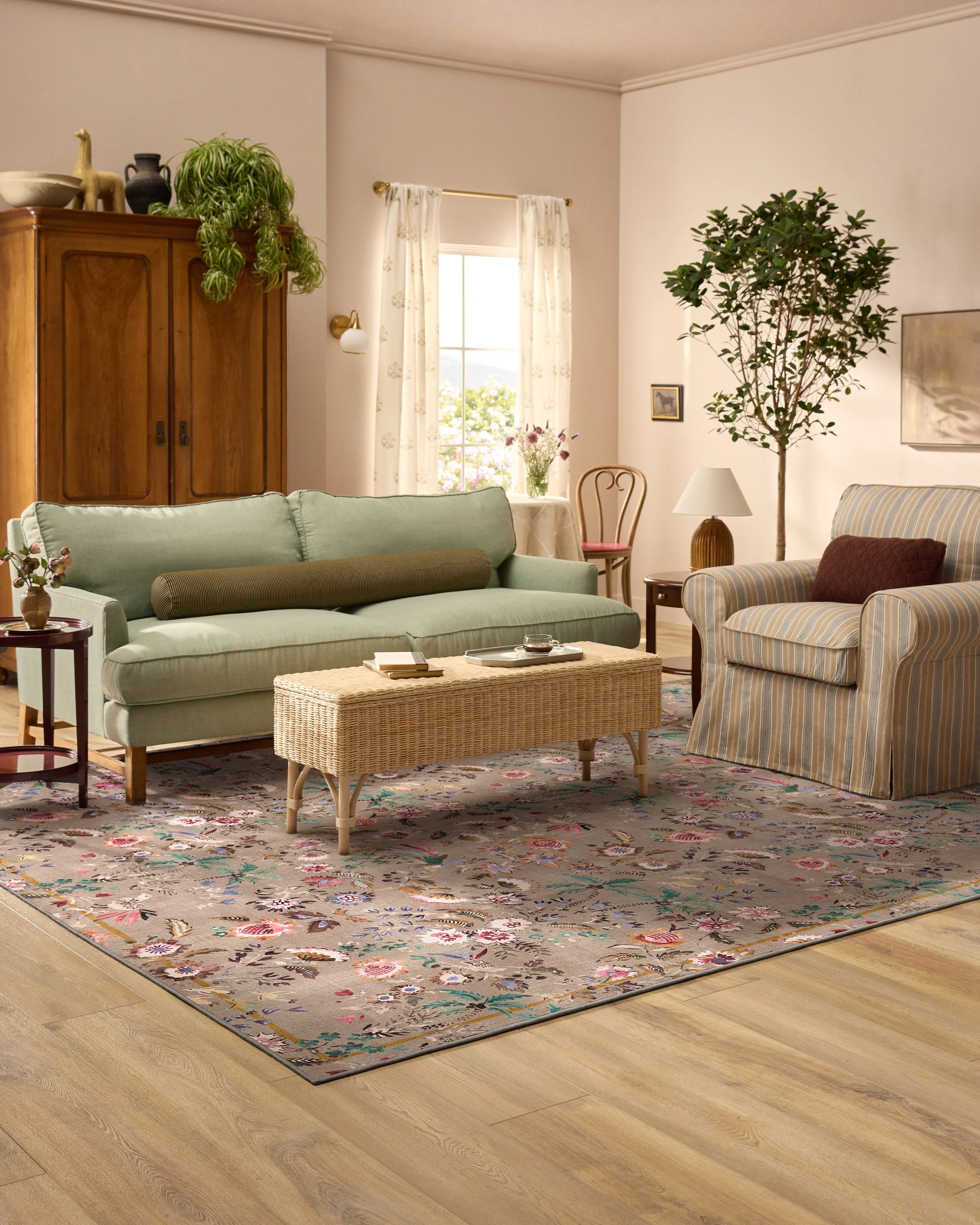 Celine Taupe Multicolor Flatwoven Rug - Image 11
