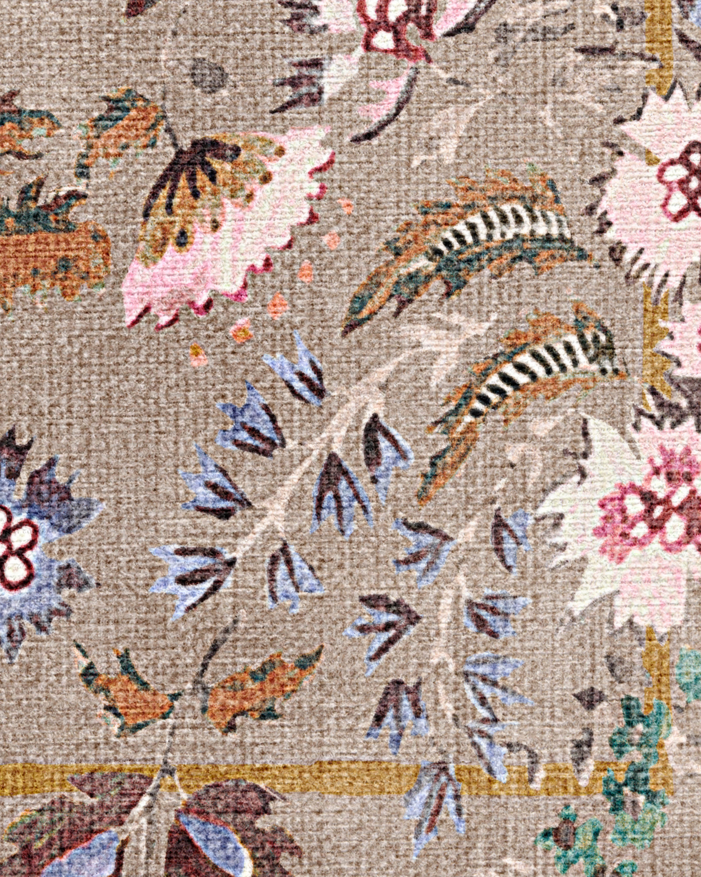 Celine Taupe Multicolor Flatwoven Rug - Image 12