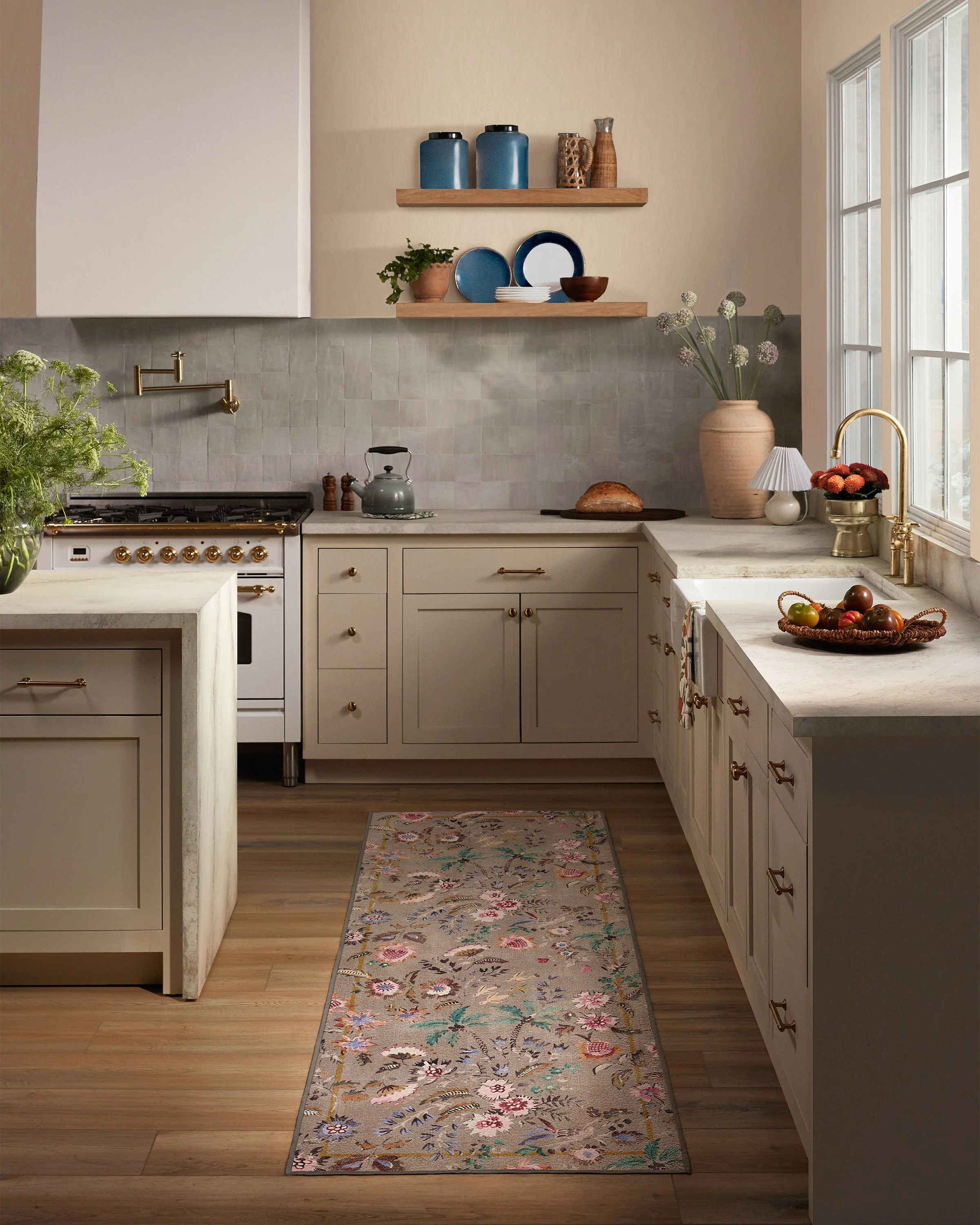 Celine Taupe Multicolor Flatwoven Rug - Image 8