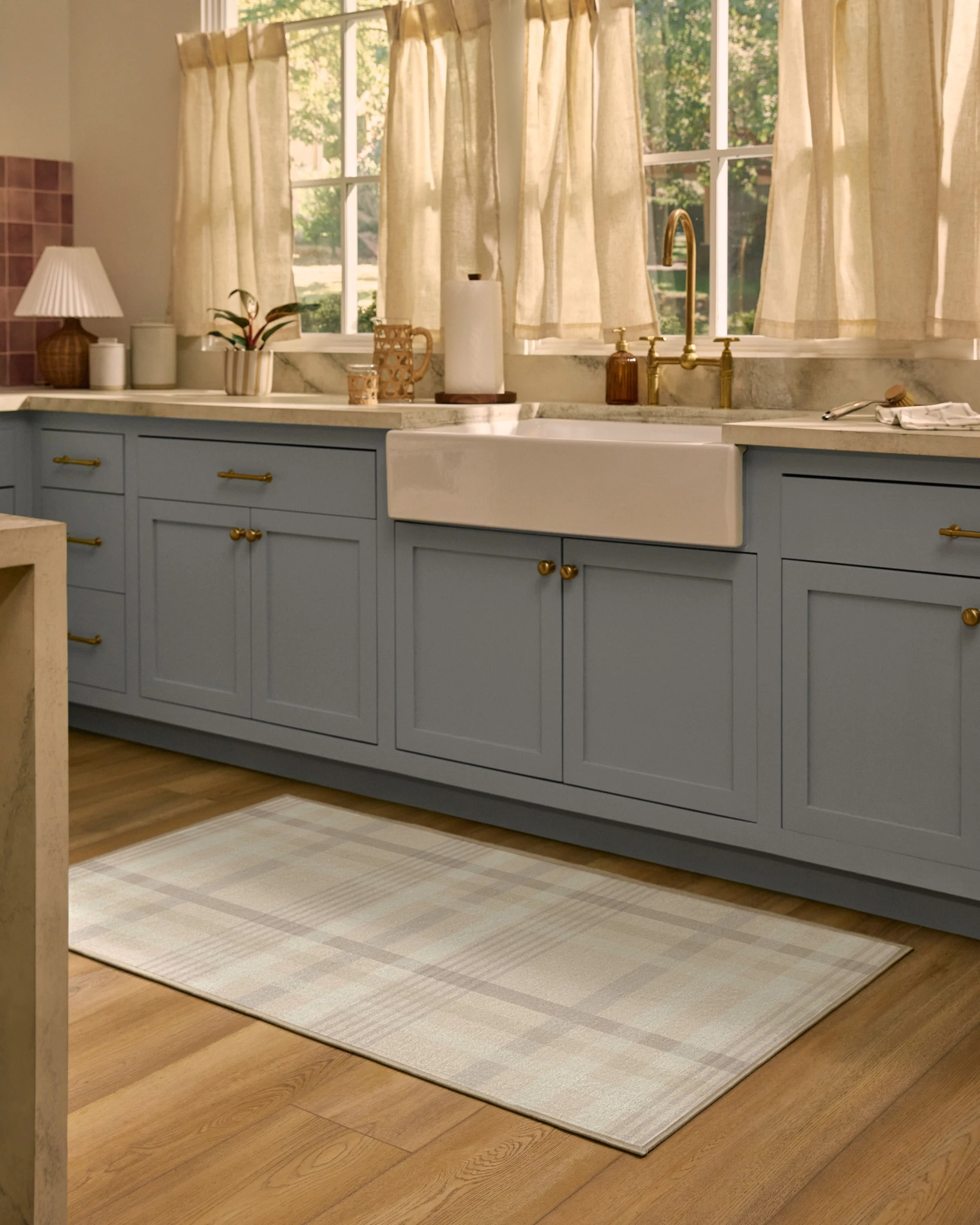 Charming Plaid Neutral Rug - Image 4