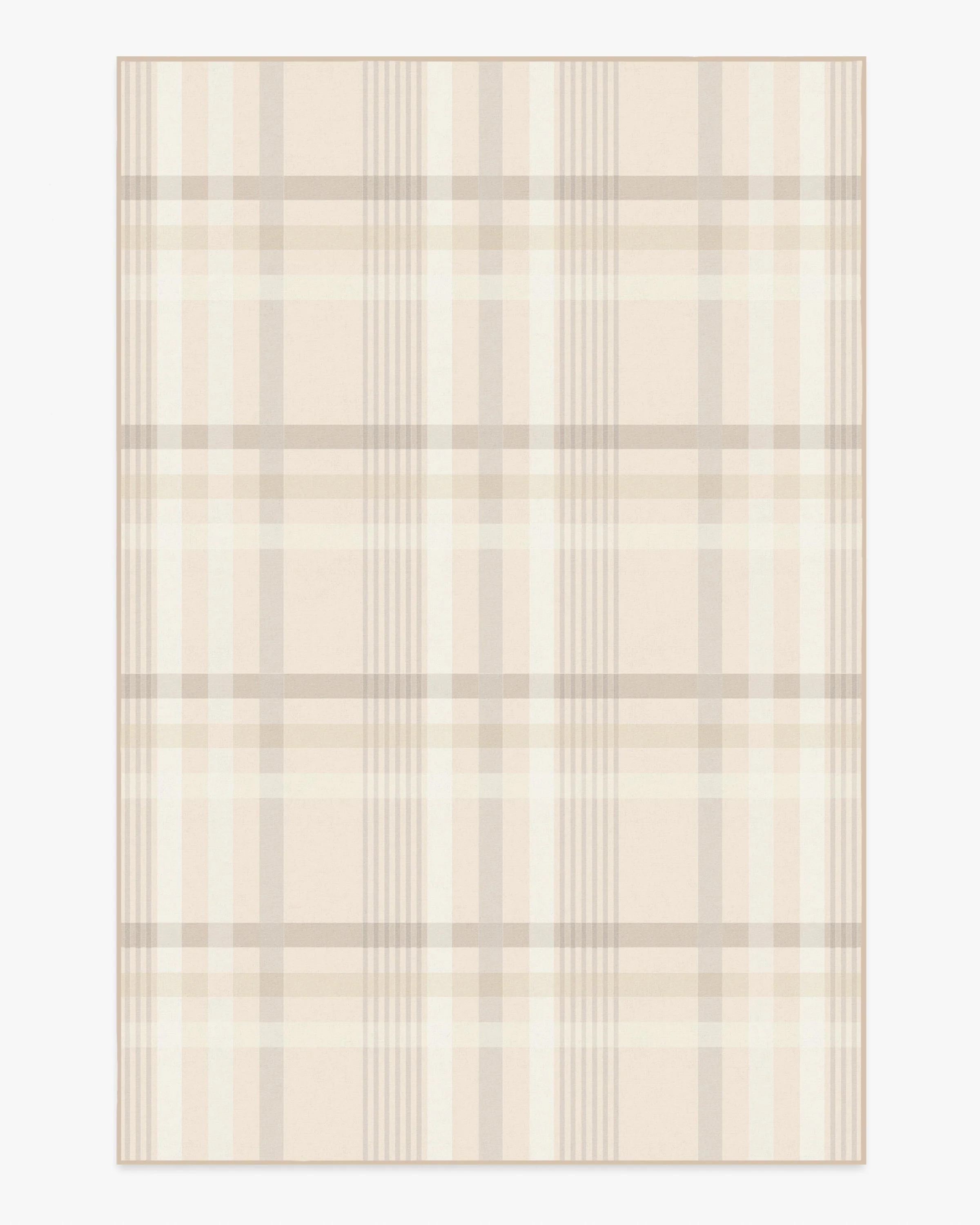 Charming Plaid Neutral Rug - Image 9