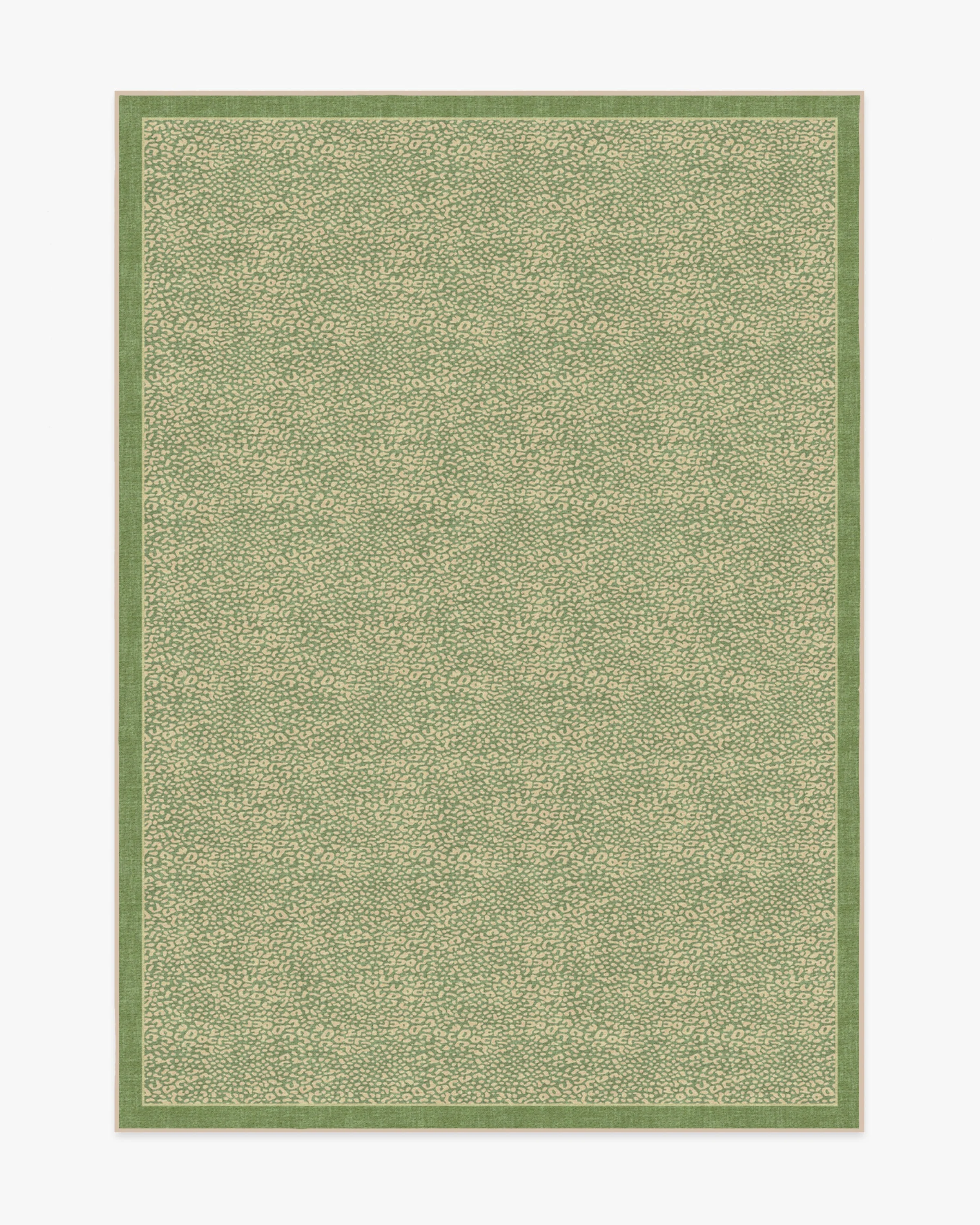 Cheeky Cheetah Green Rug