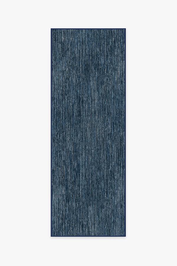 Chunky Solid Blue Outdoor Rug - Image 7