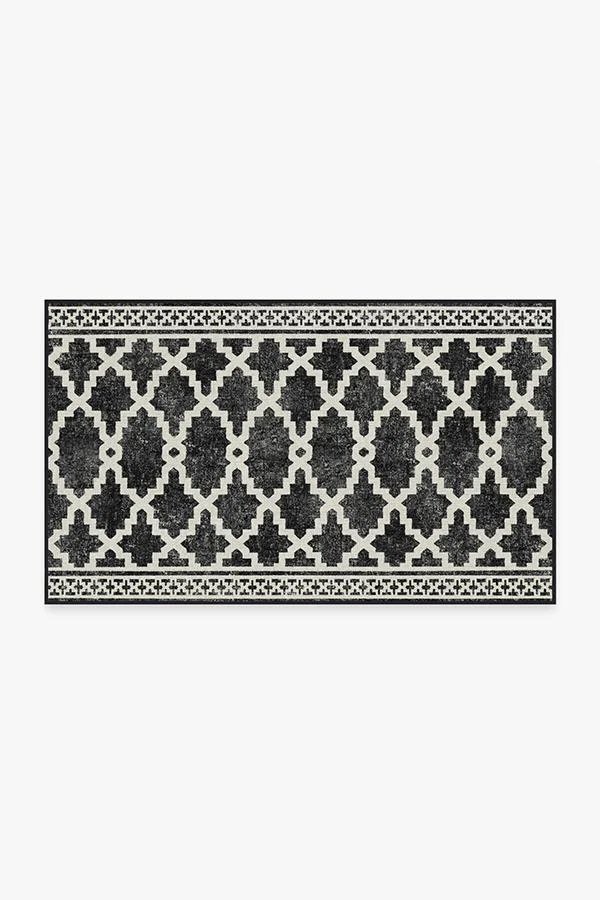 Cleo Trellis Black Outdoor Rug - Image 9
