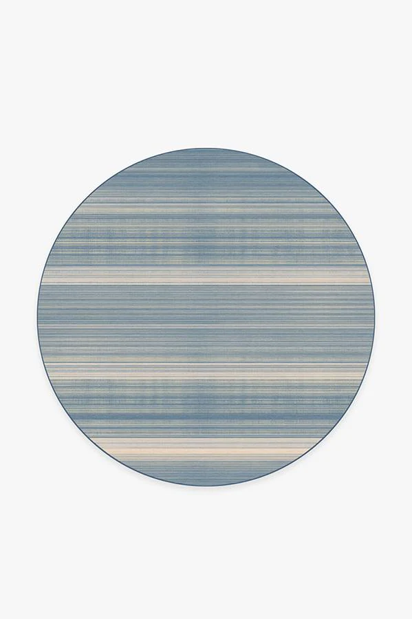 Coastal Linear Stripe Slate Flatwoven Rug - Image 17