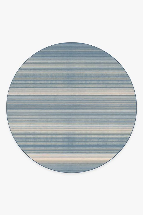 Coastal Linear Stripe Slate Flatwoven Rug - Image 18
