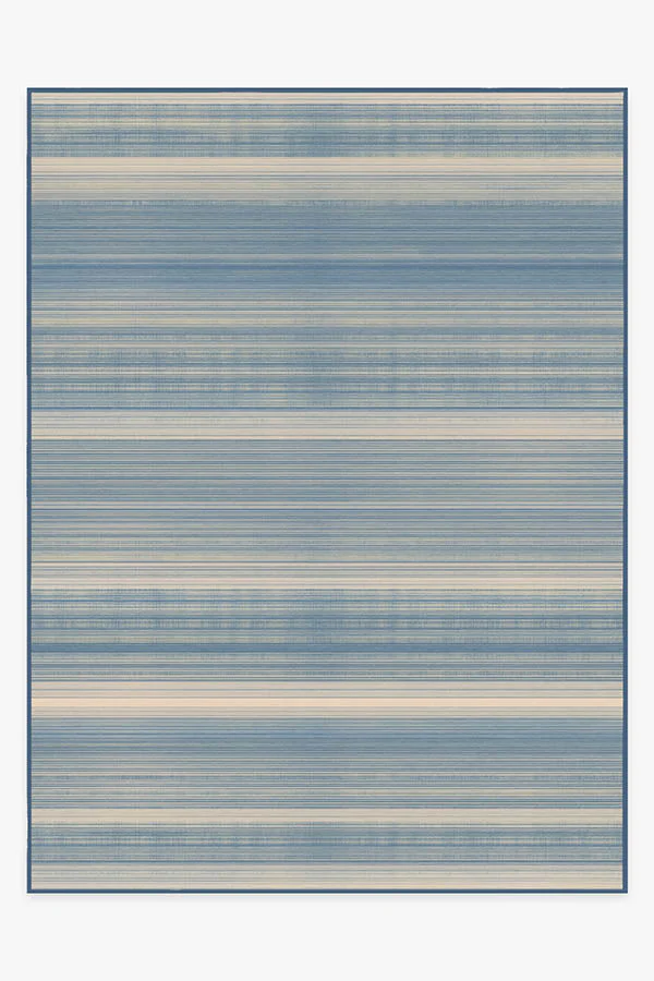 Coastal Linear Stripe Slate Rug - Image 9