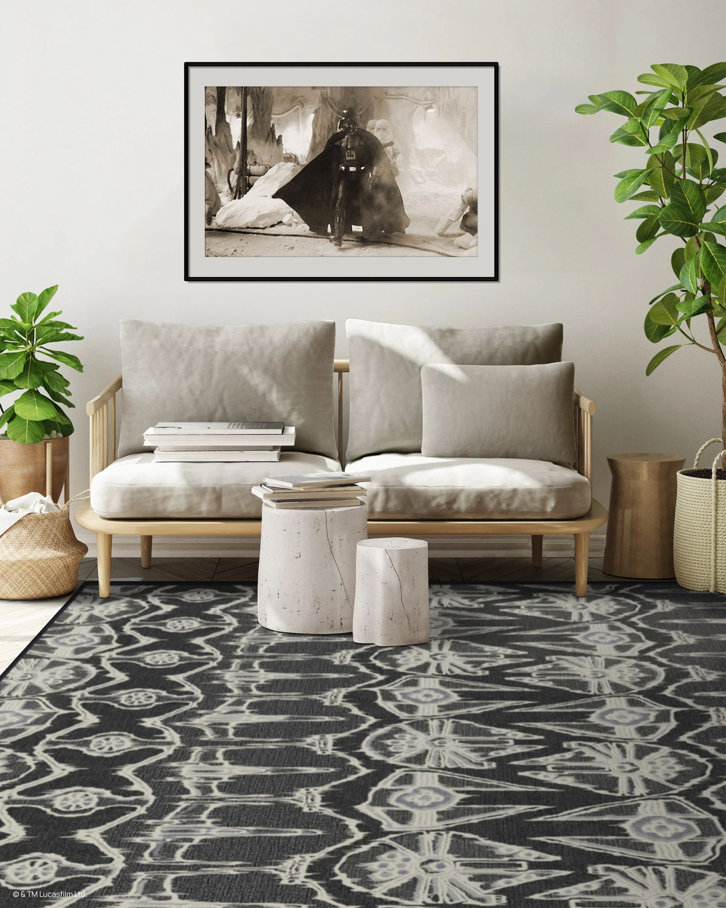 Corellian Ikat Black Flatwoven Rug - Image 11