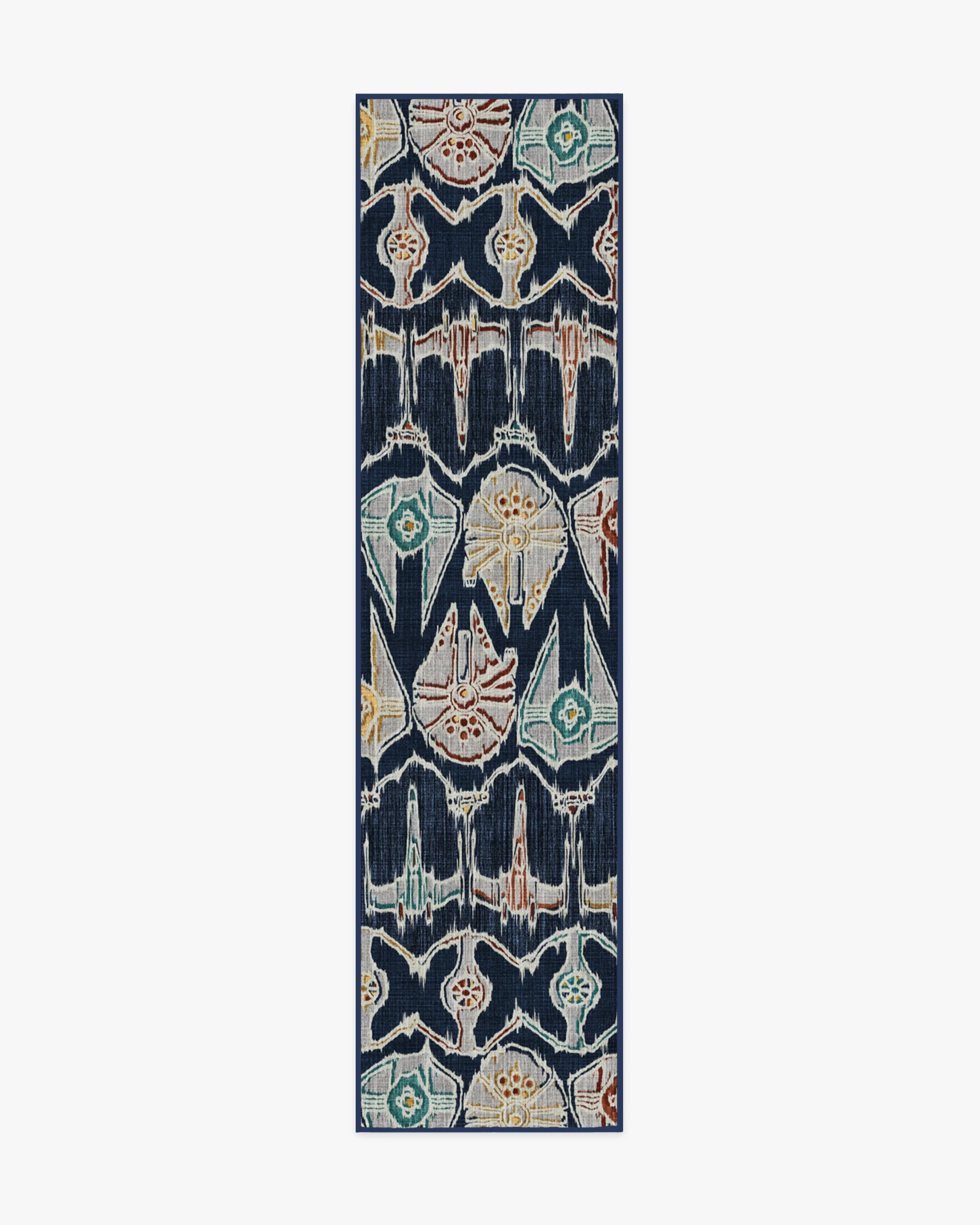 Corellian Ikat Navy Flatwoven Rug - Image 12