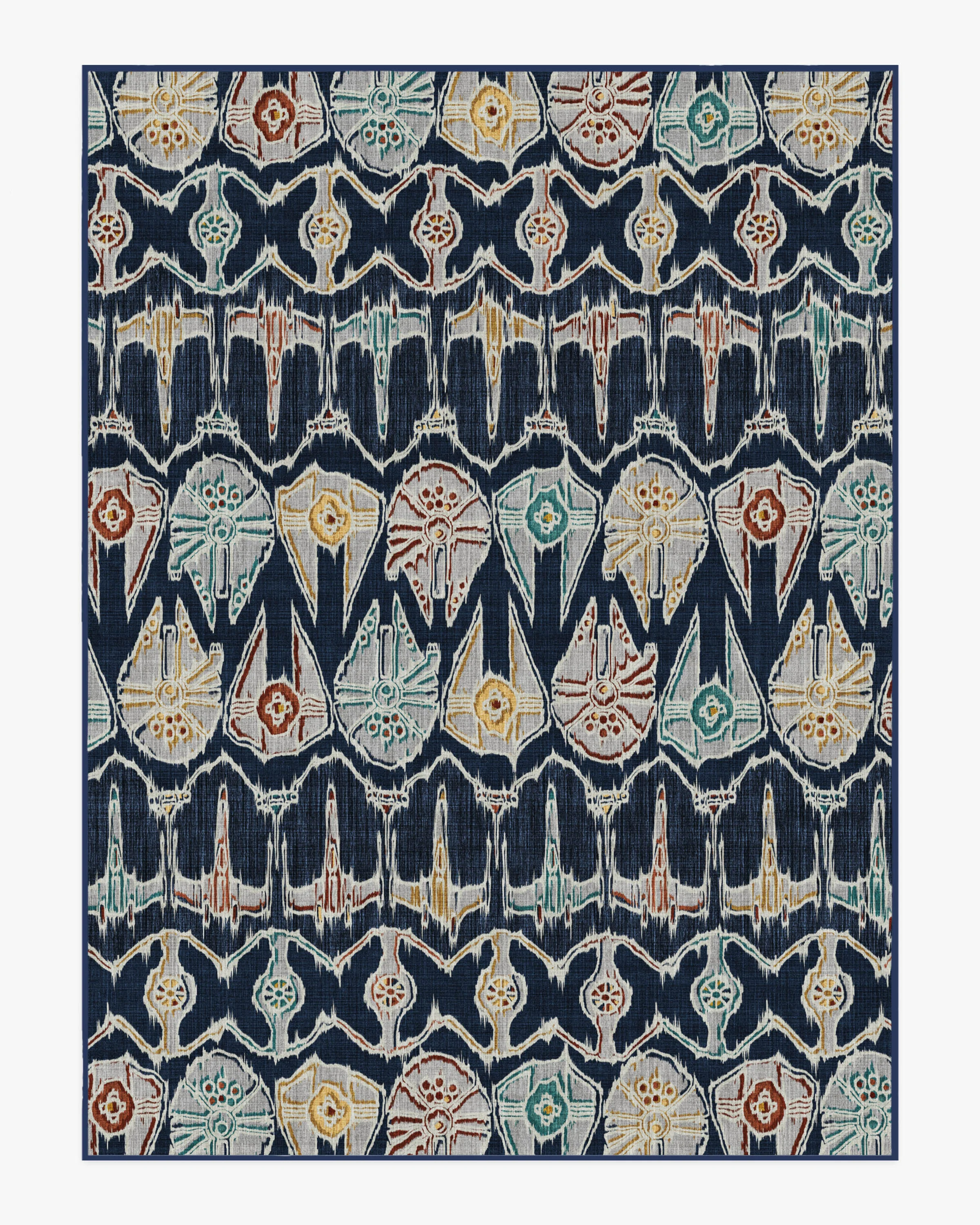 Corellian Ikat Navy Flatwoven Rug - Image 15