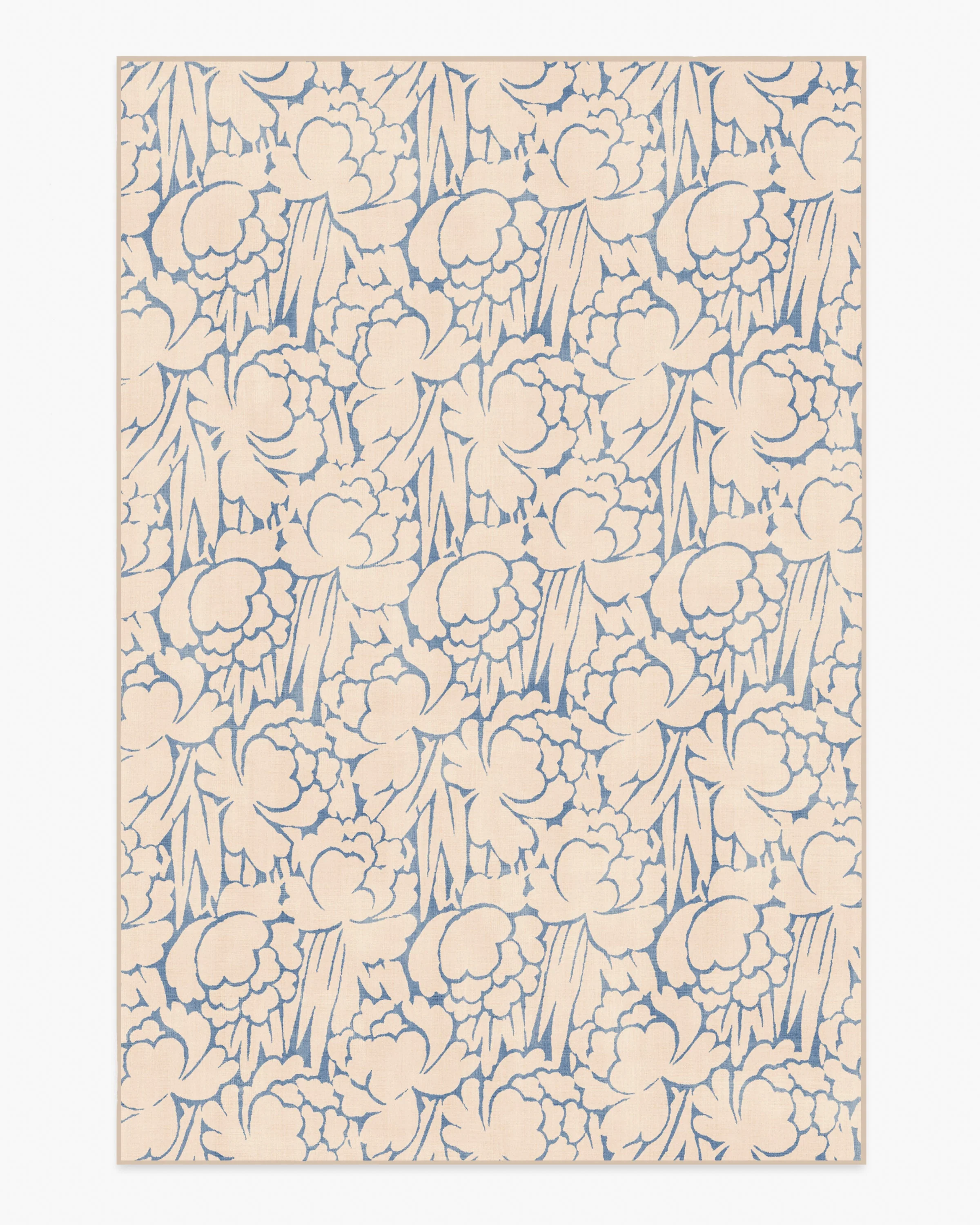Corrine Cream & Slate Blue Rug - Image 5