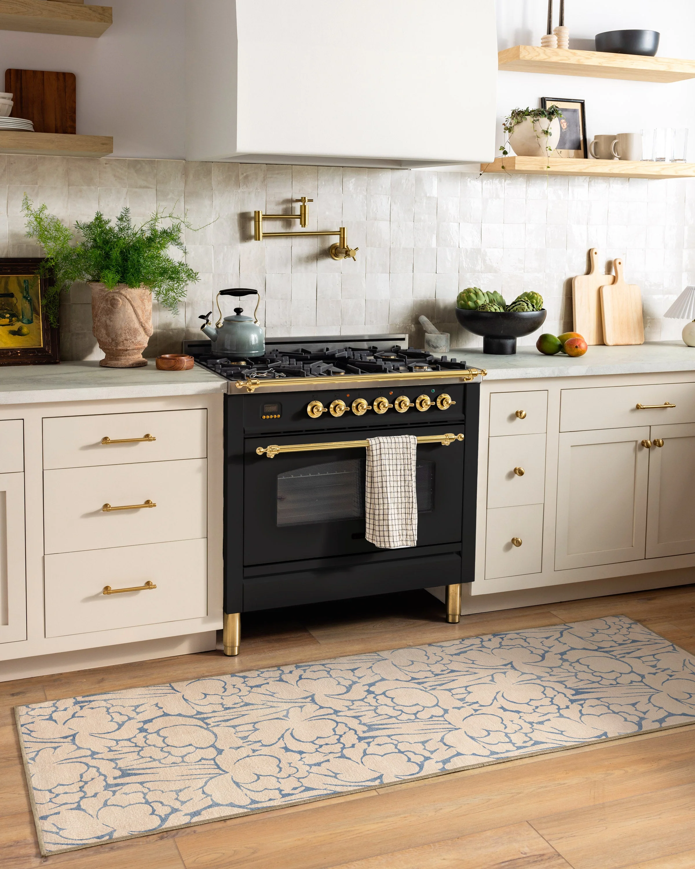 Corrine Cream & Slate Blue Rug - Image 8