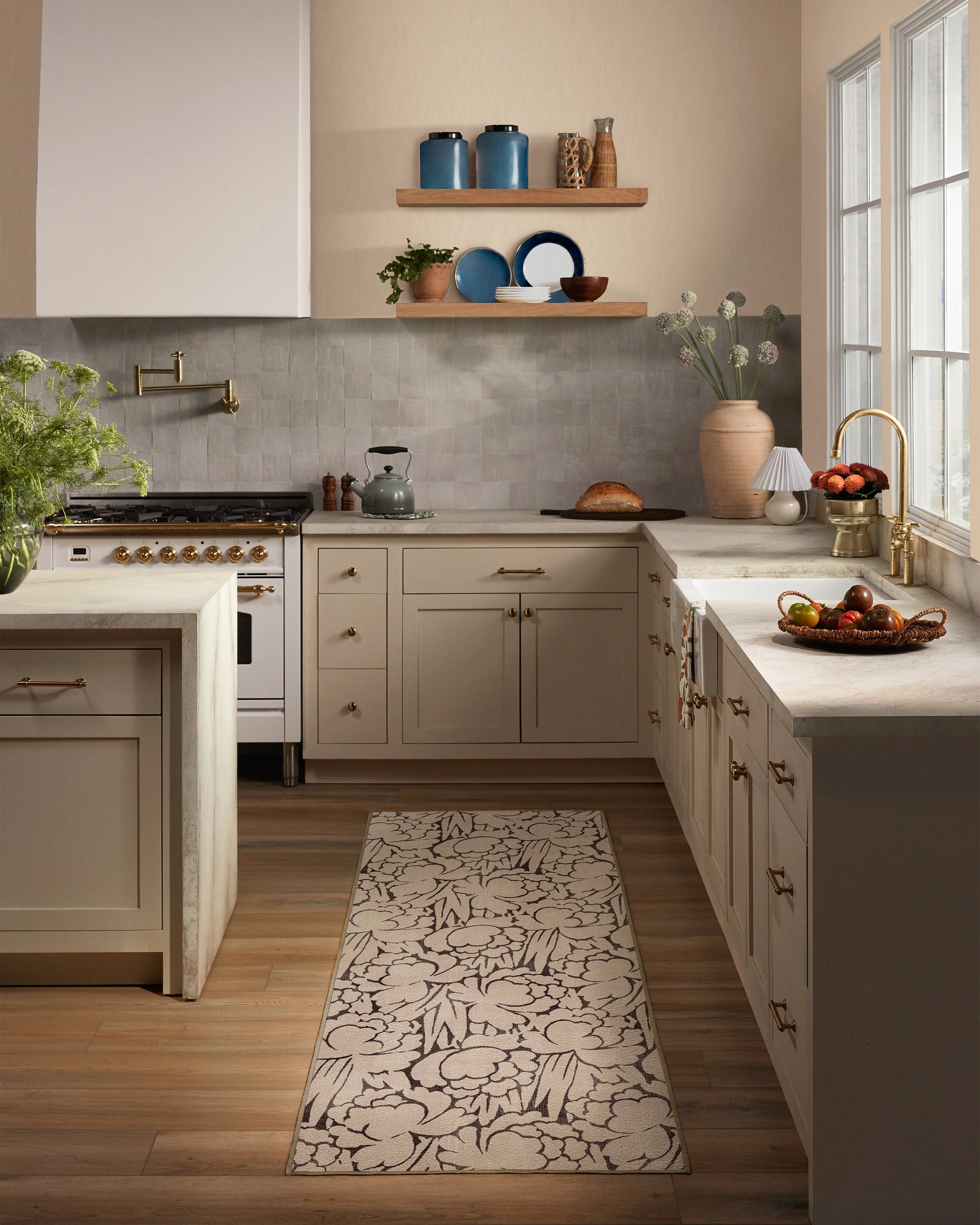 Corrine Natural & Charcoal Flatwoven Rug - Image 8
