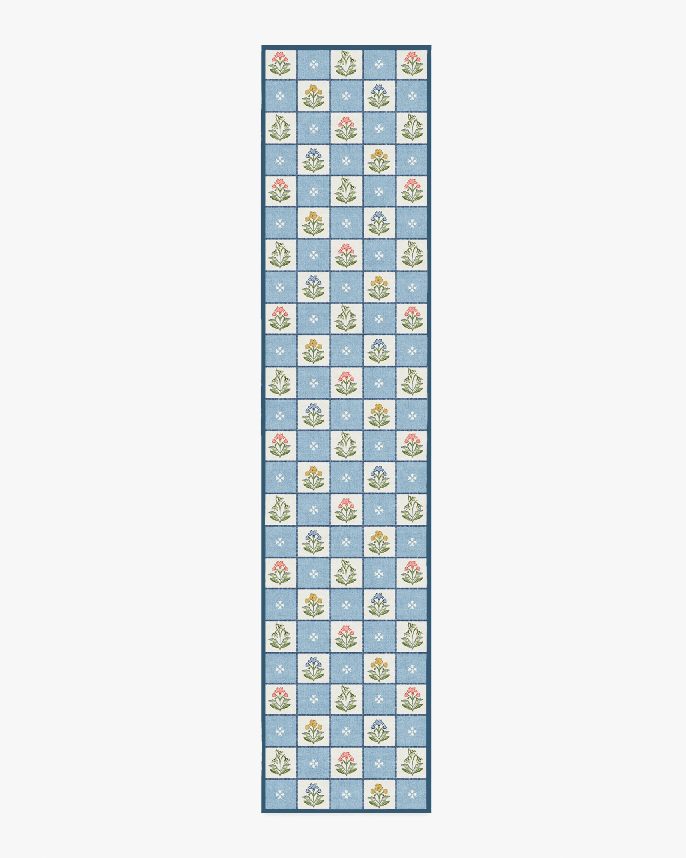 Cottage Trellis Blue Rug - Image 4
