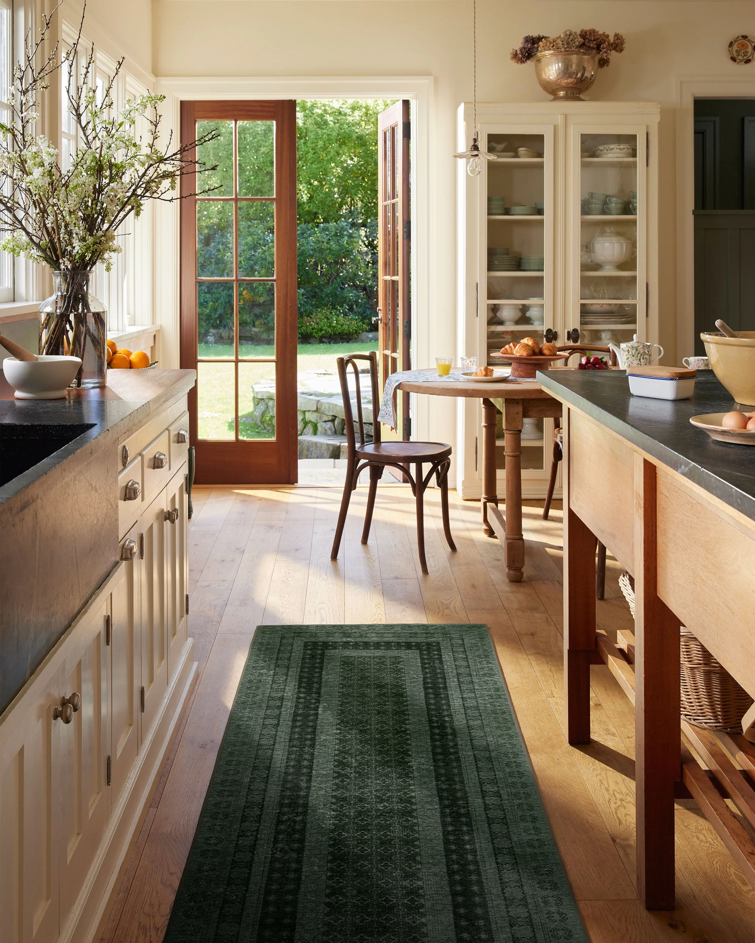 Cyrus Forest Green Flatwoven Rug - Image 14