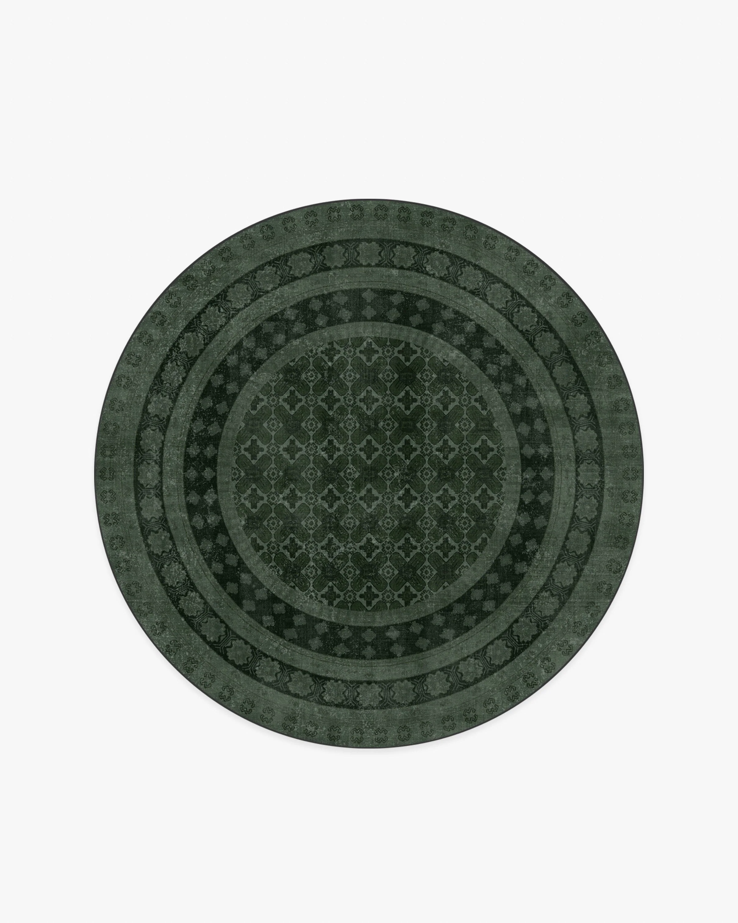 Cyrus Forest Green Flatwoven Rug - Image 2