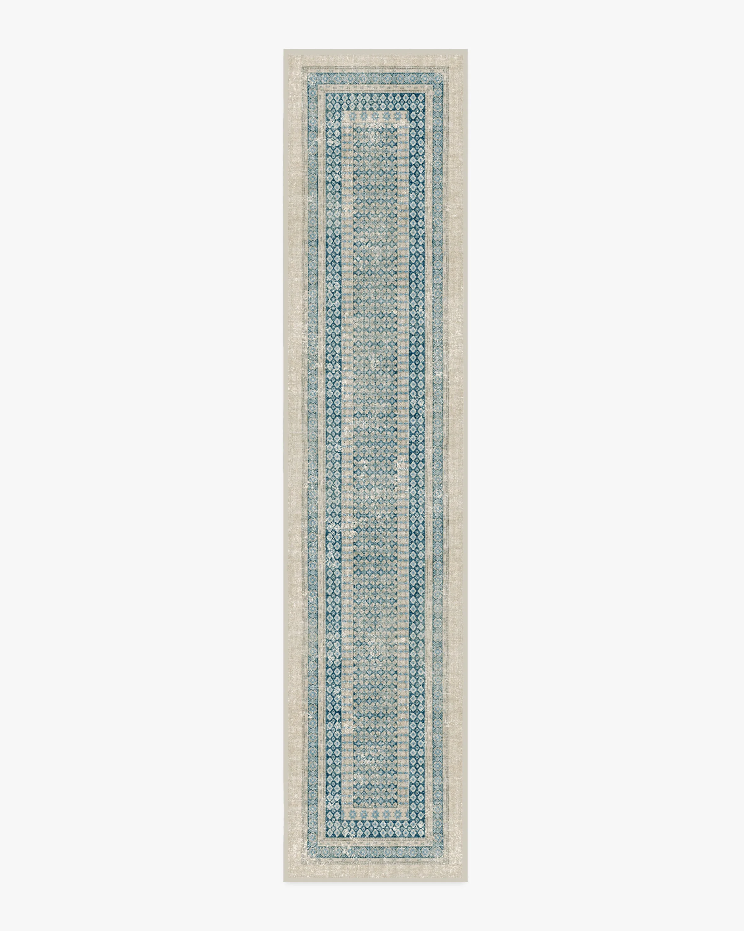 Cyrus Neutral & Blue Flatwoven Rug - Image 11