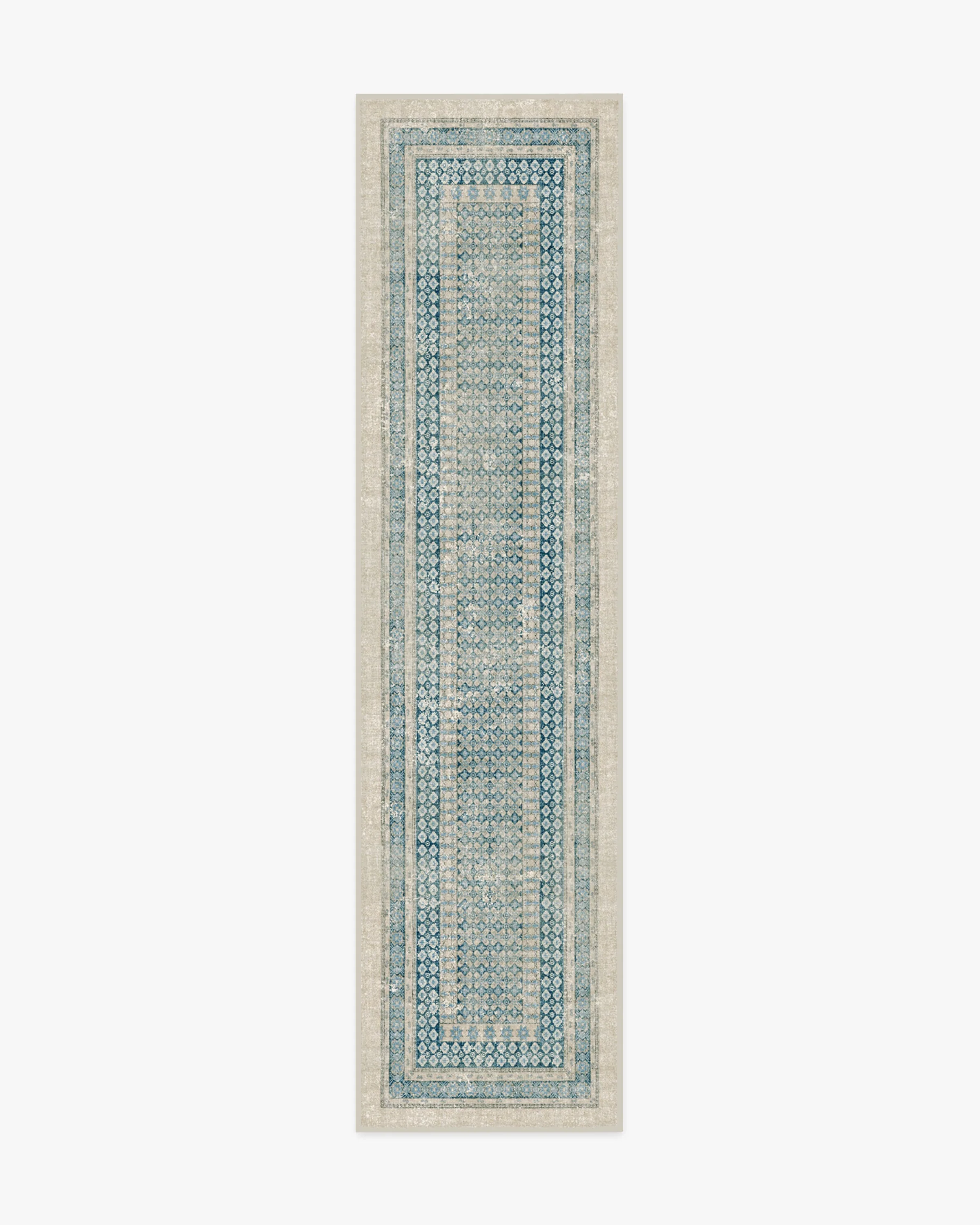 Cyrus Neutral & Blue Rug - Image 4