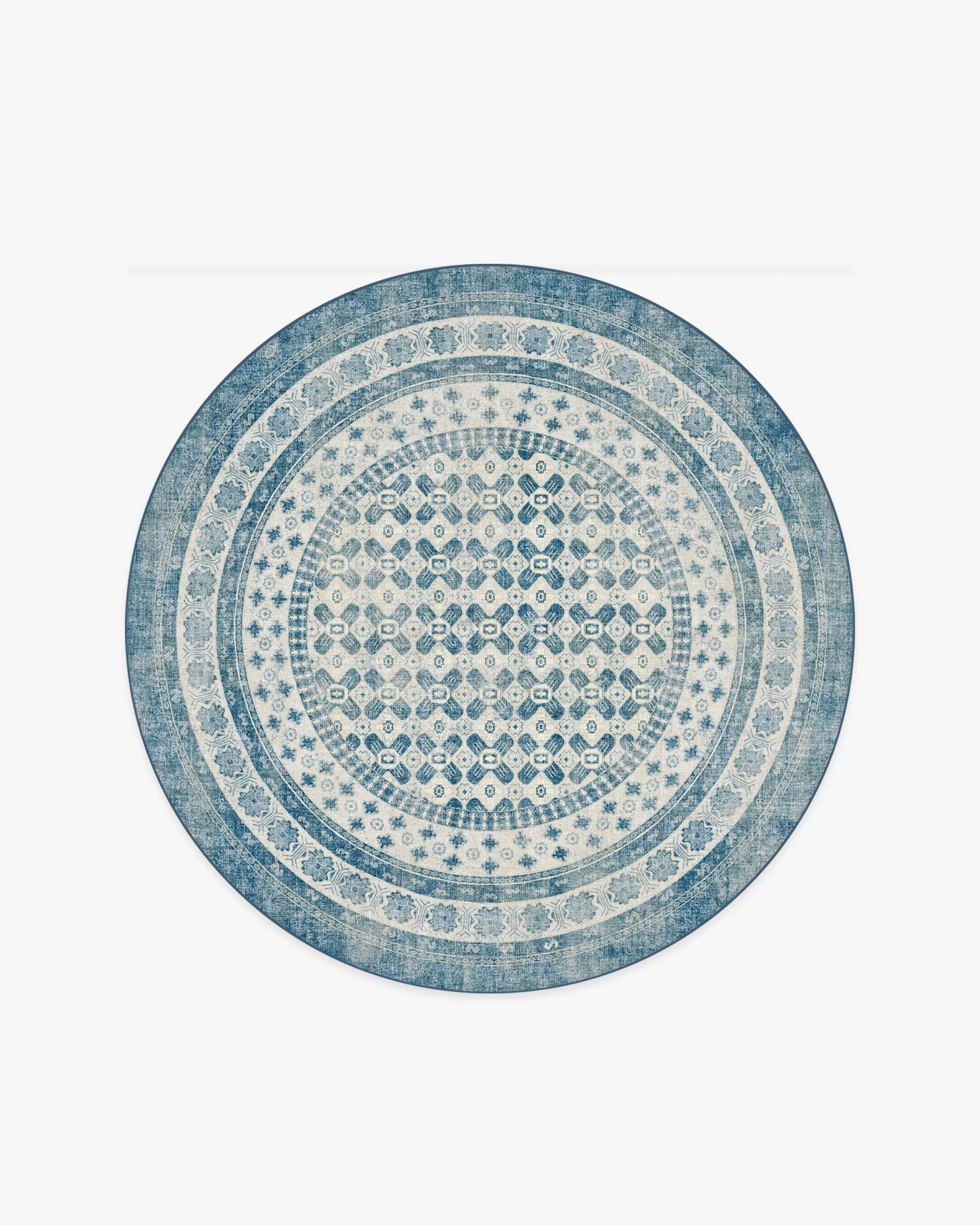Cyrus Ocean & Ivory Flatwoven Rug - Image 2