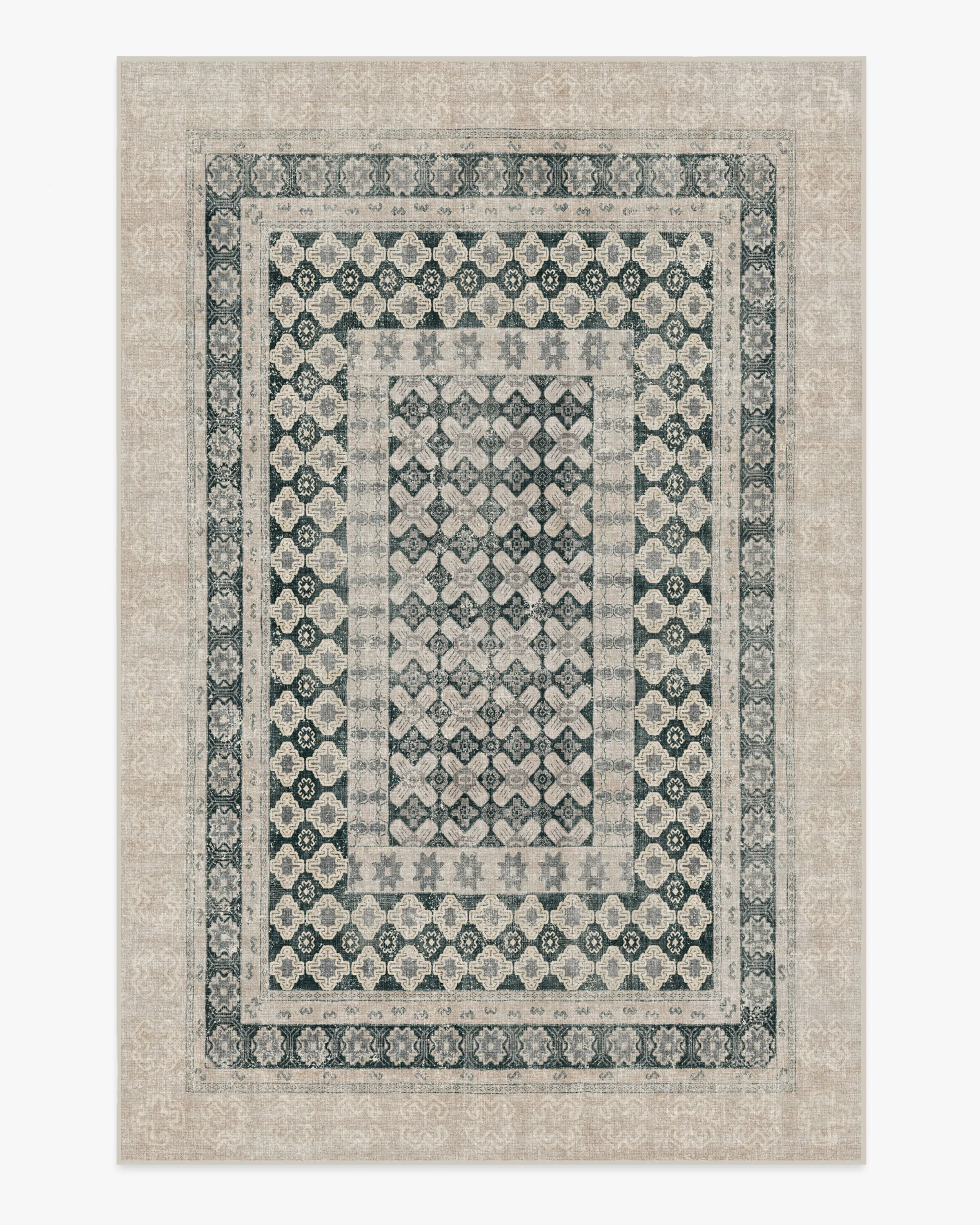 Cyrus Taupe & Soft Charcoal Flatwoven Rug