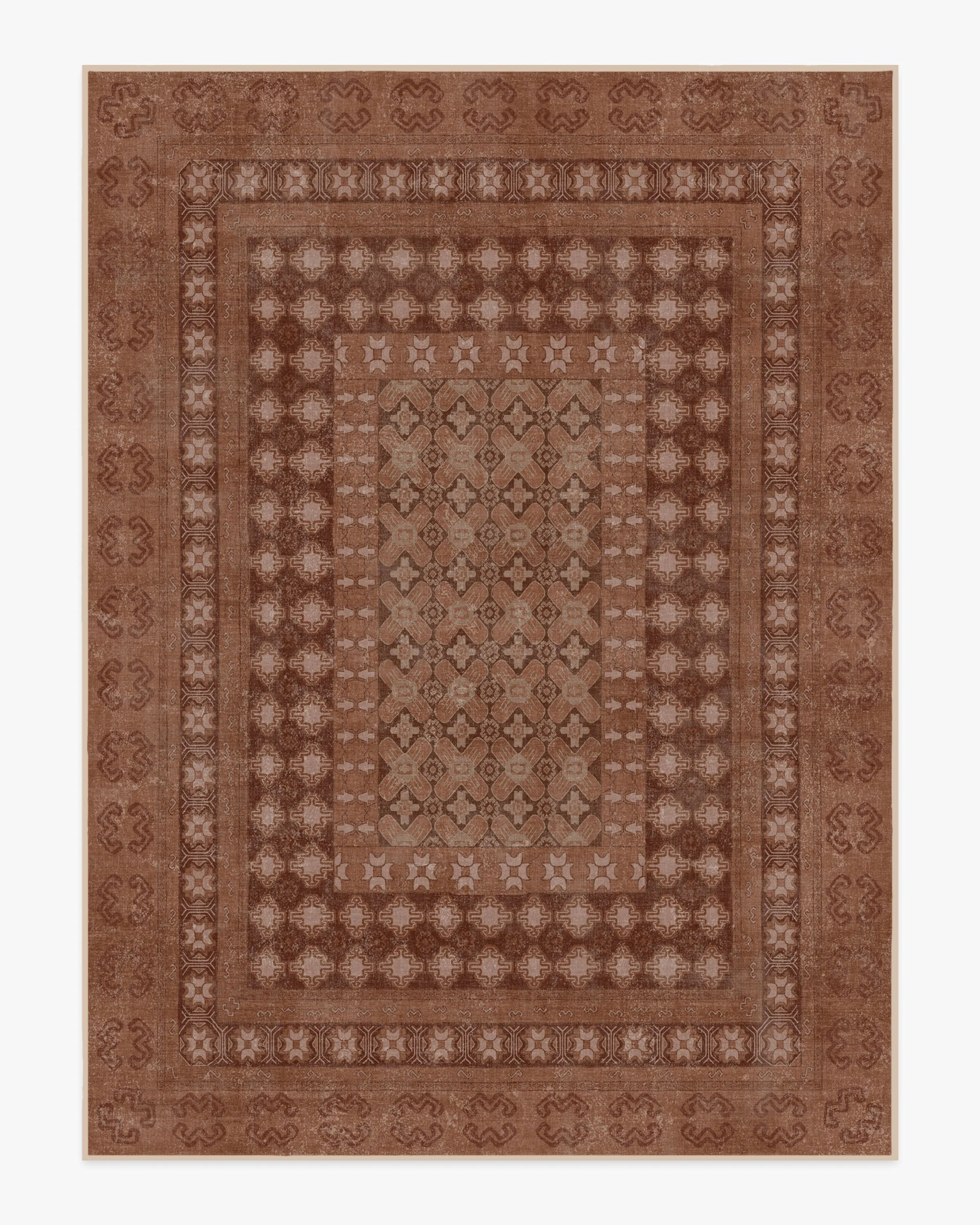 Cyrus Terracotta Flatwoven Rug - Image 12