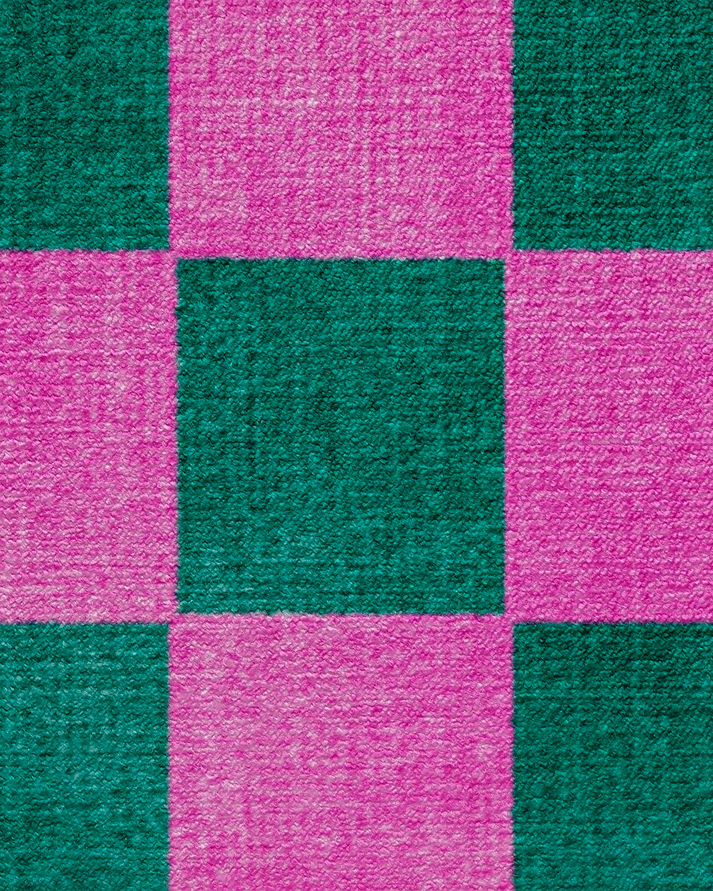 Nonna's Checkerboard Green & Lavender Rug by Dan Pelosi - Image 8