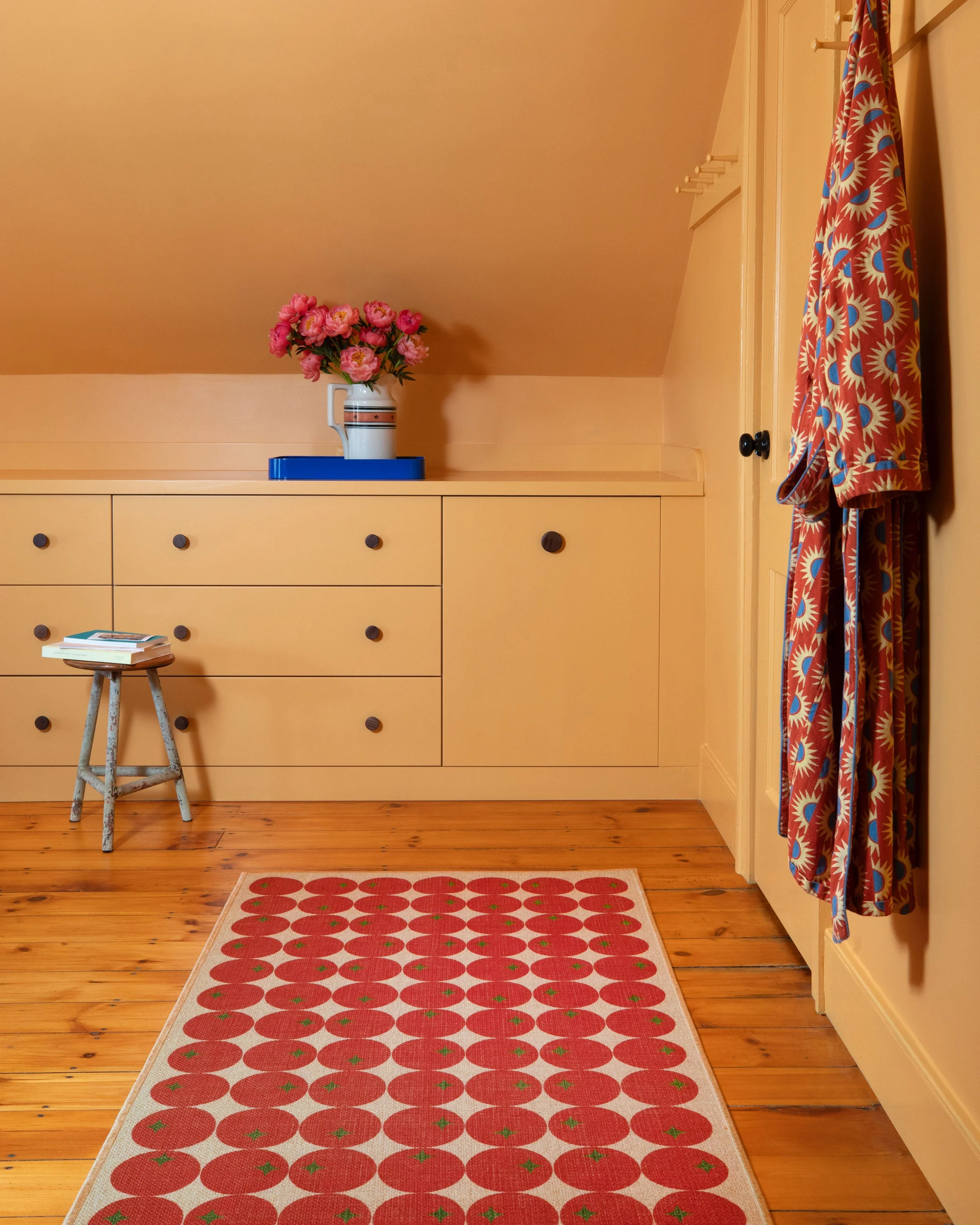 Pomodoro All-Over 3x5 Re-Jute Rug by Dan Pelosi - Image 4